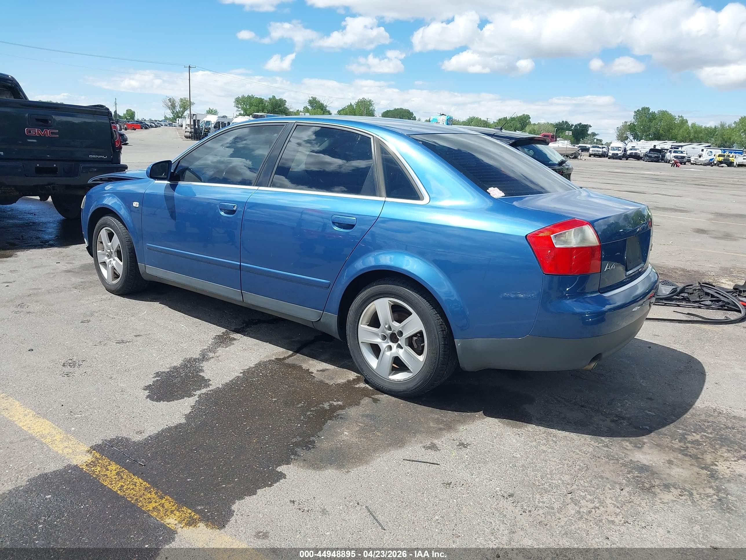 2002 Audi A4 3.0 Blue vin: WAULT68E02A263896