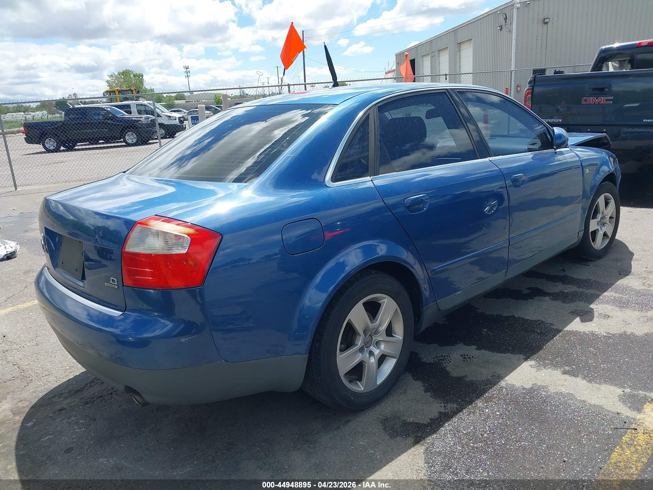 2002 Audi A4 3.0 Blue vin: WAULT68E02A263896