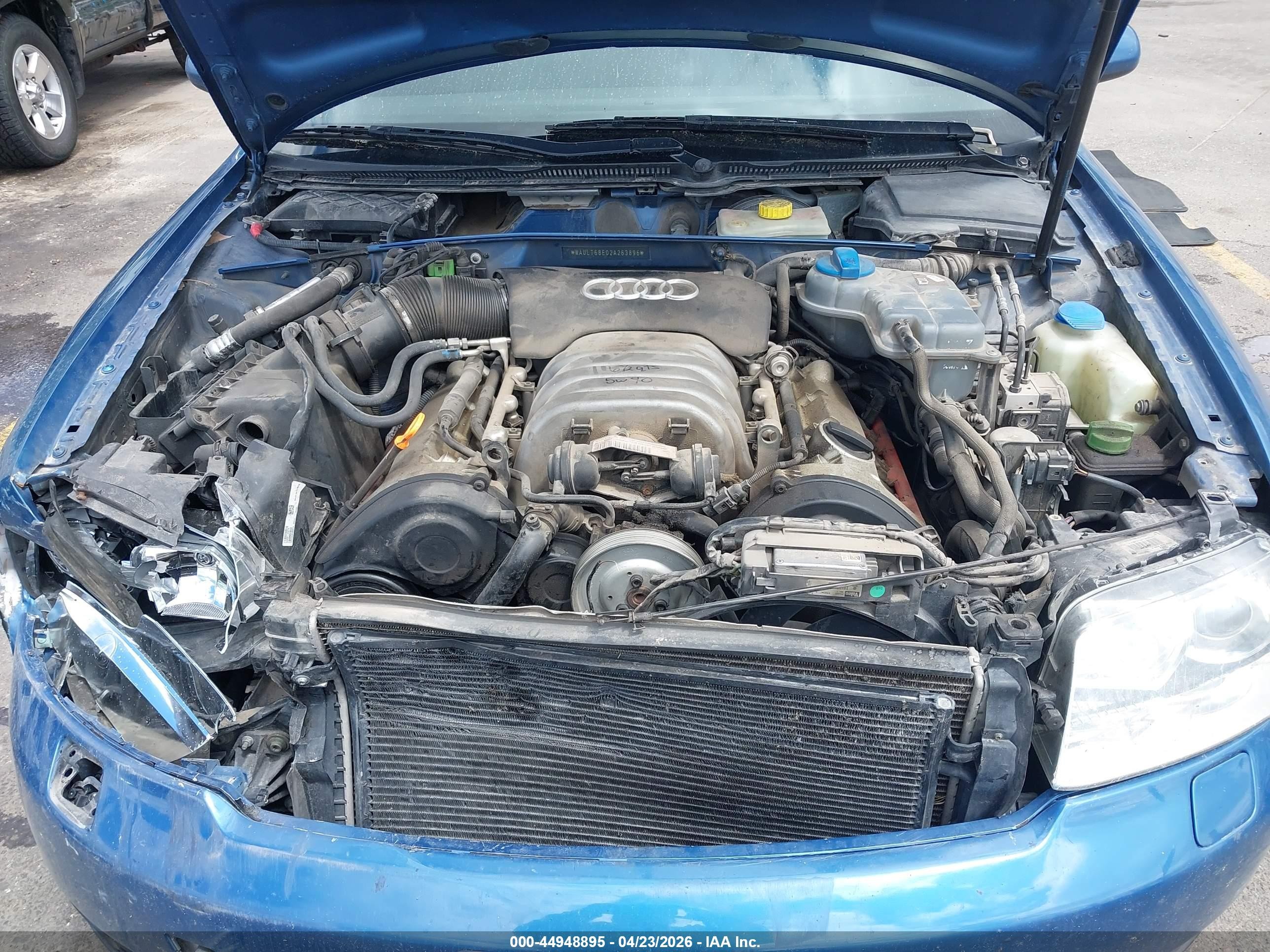 2002 Audi A4 3.0 Blue vin: WAULT68E02A263896