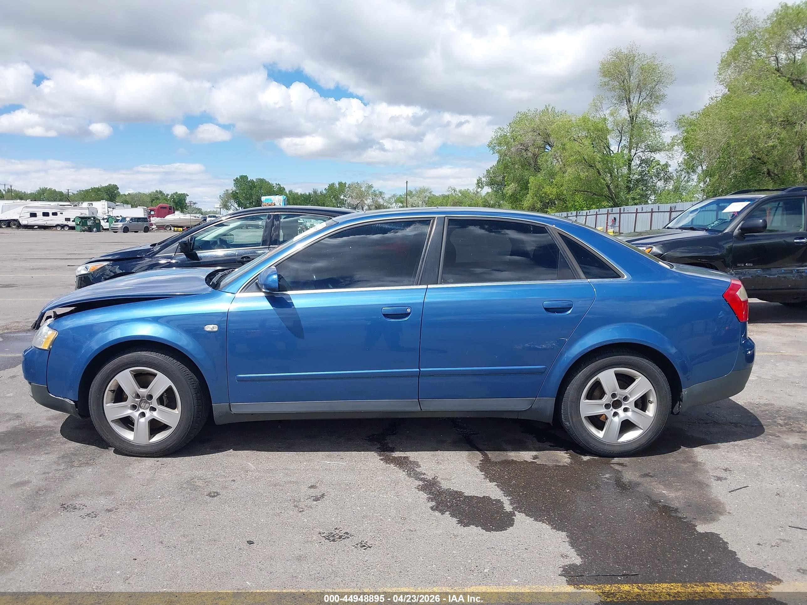 2002 Audi A4 3.0 Blue vin: WAULT68E02A263896
