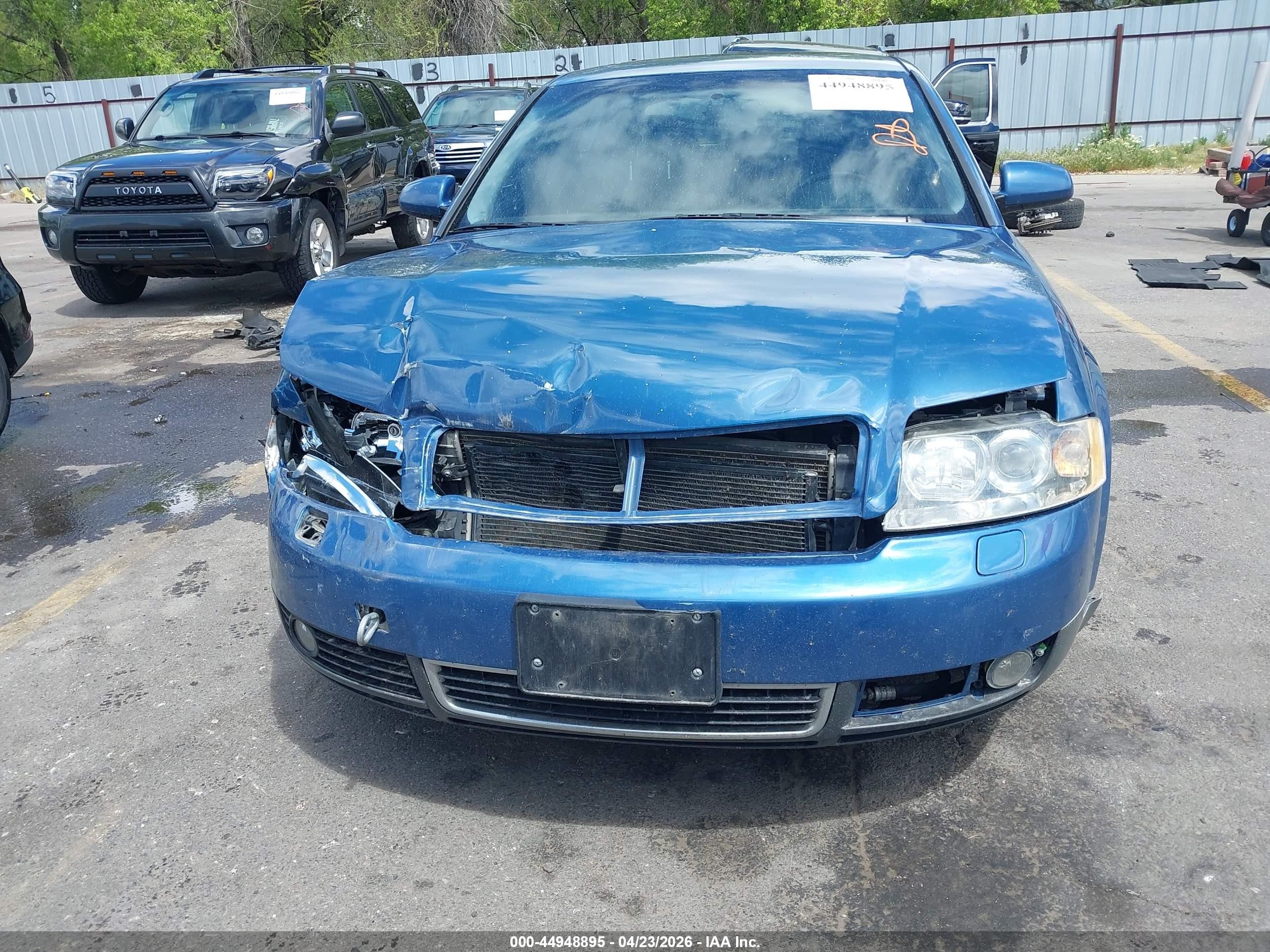 2002 Audi A4 3.0 Blue vin: WAULT68E02A263896