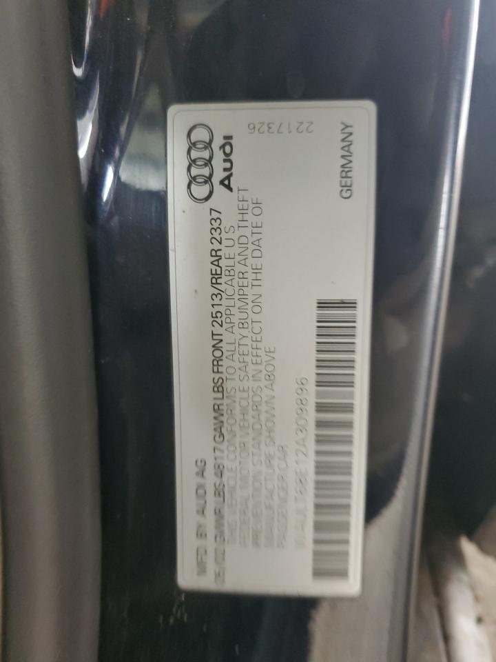 2002 Audi A4 3.0 Quattro Черный vin: WAULT68E12A309896