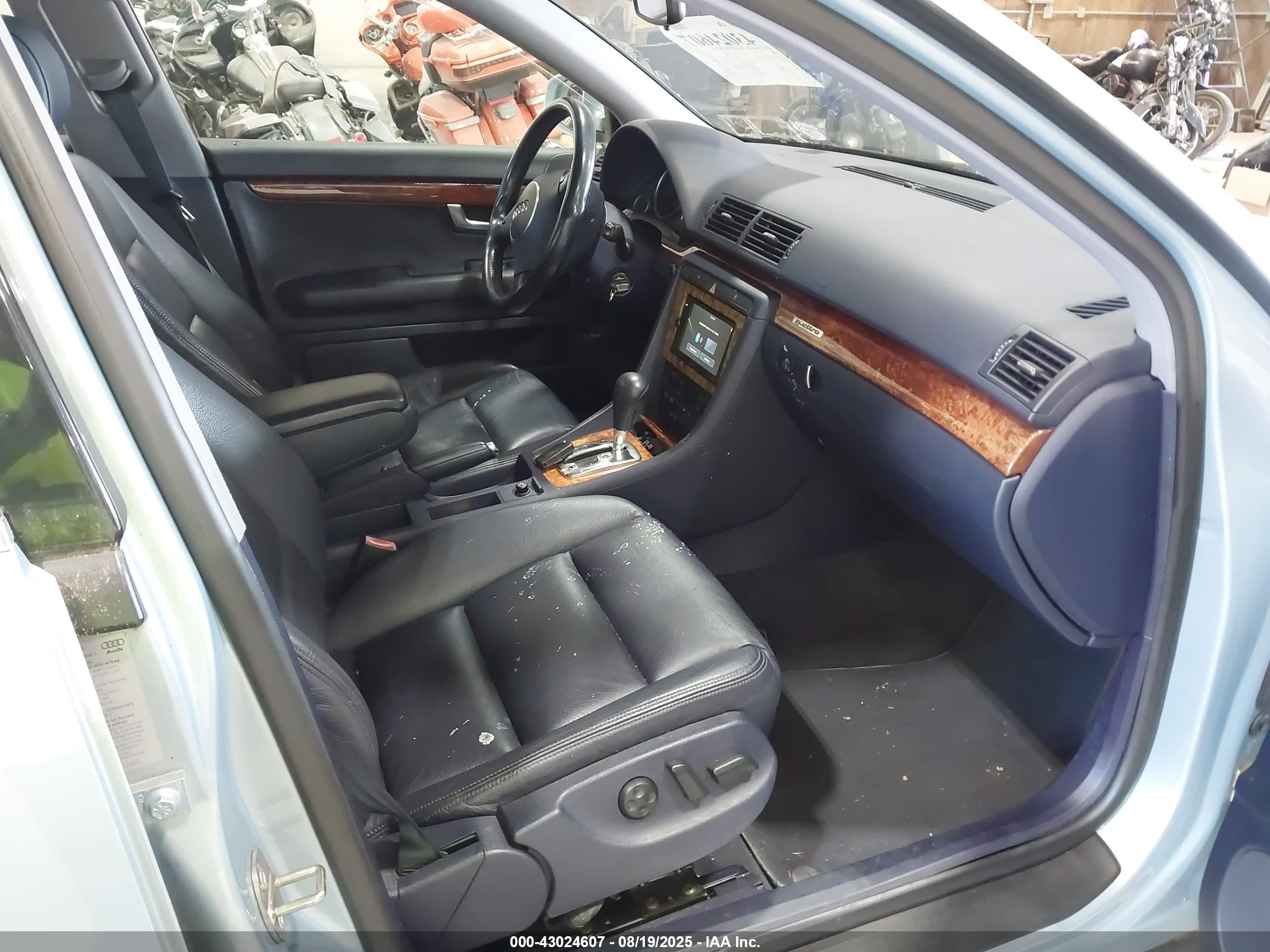 2002 Audi A4 3.0 Blue vin: WAULT68E32A125401