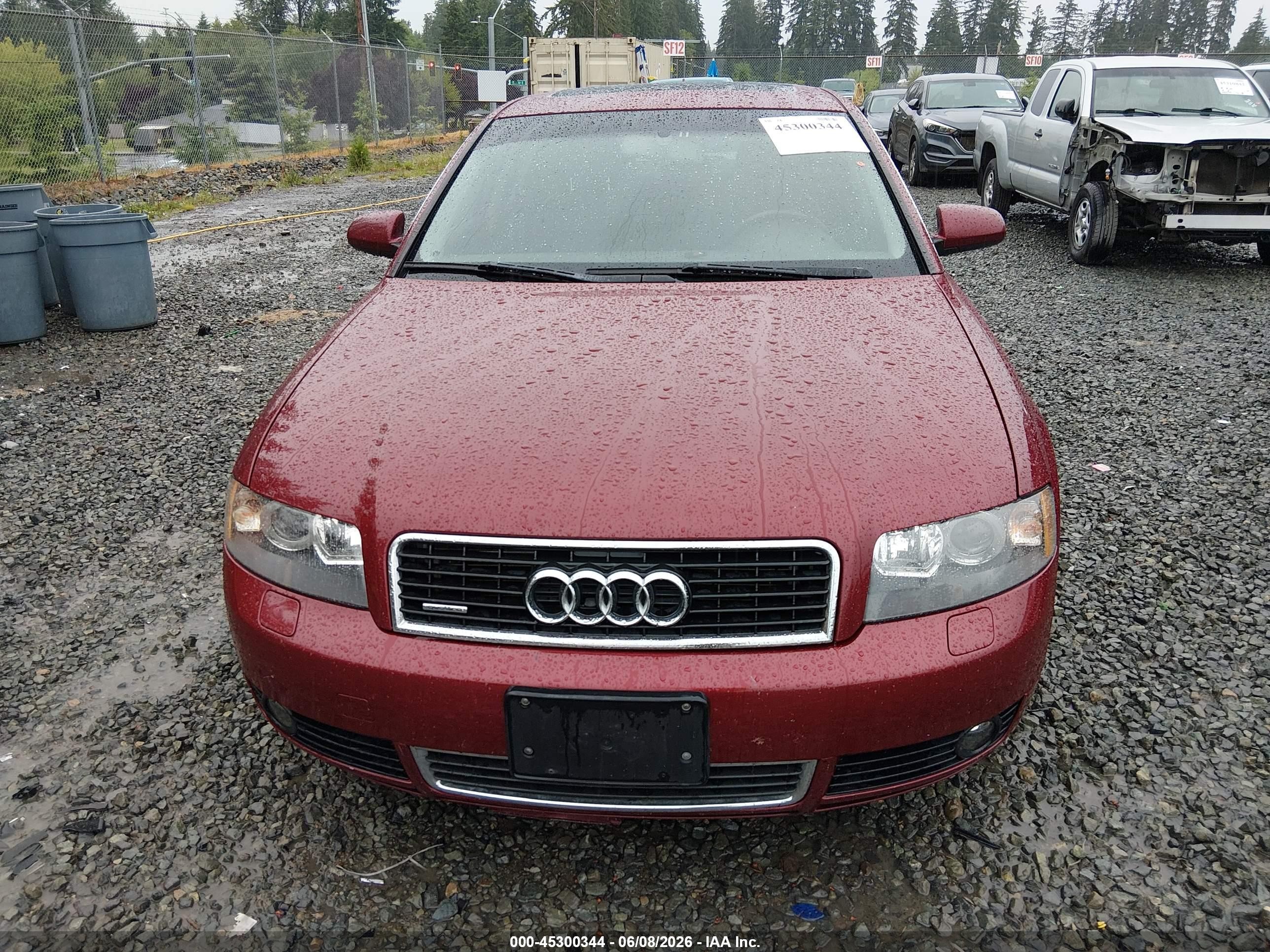 2005 Audi A4 3.0/3.0 Special Edition Red vin: WAULT68E35A036612