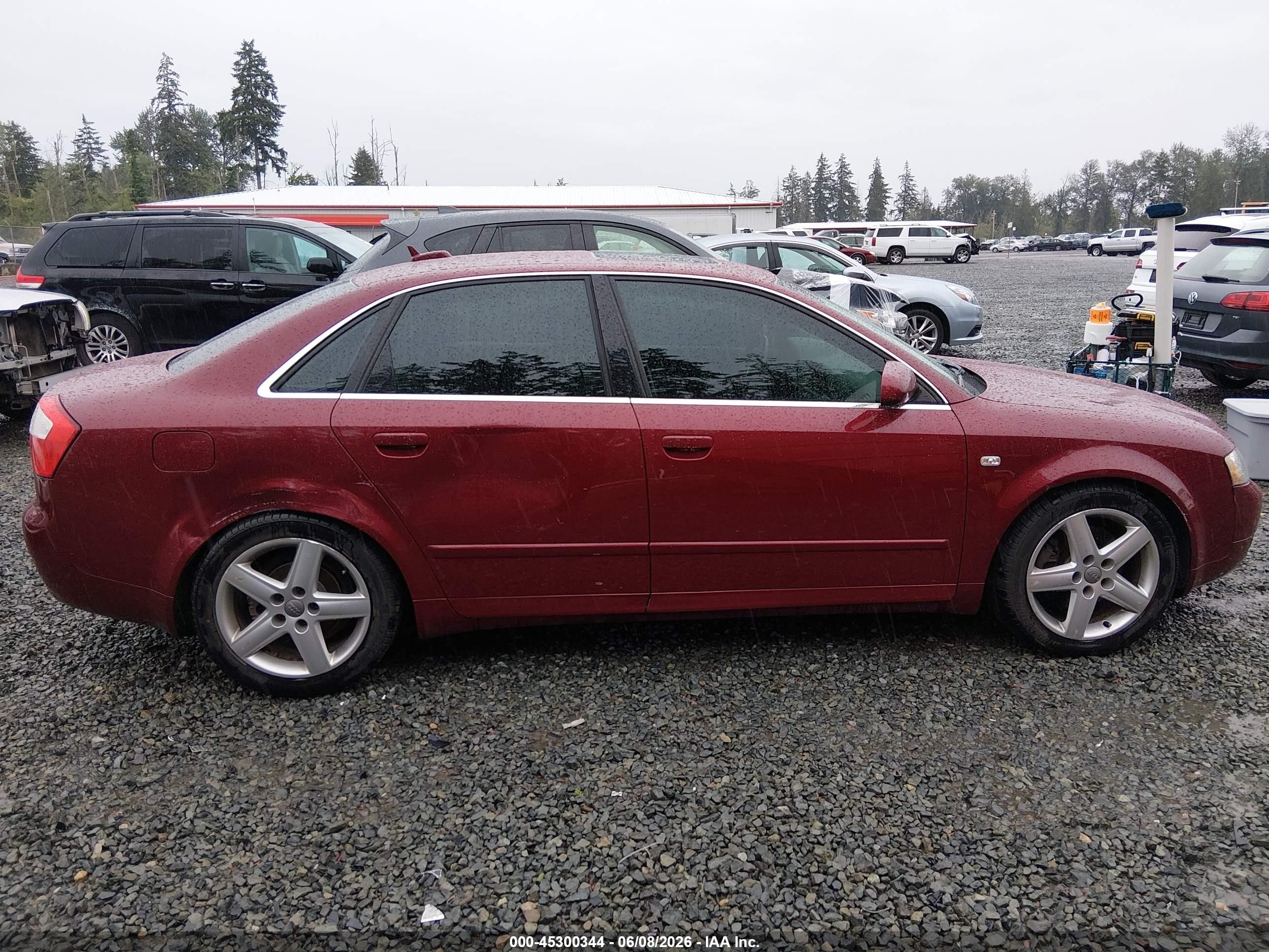 2005 Audi A4 3.0/3.0 Special Edition Red vin: WAULT68E35A036612