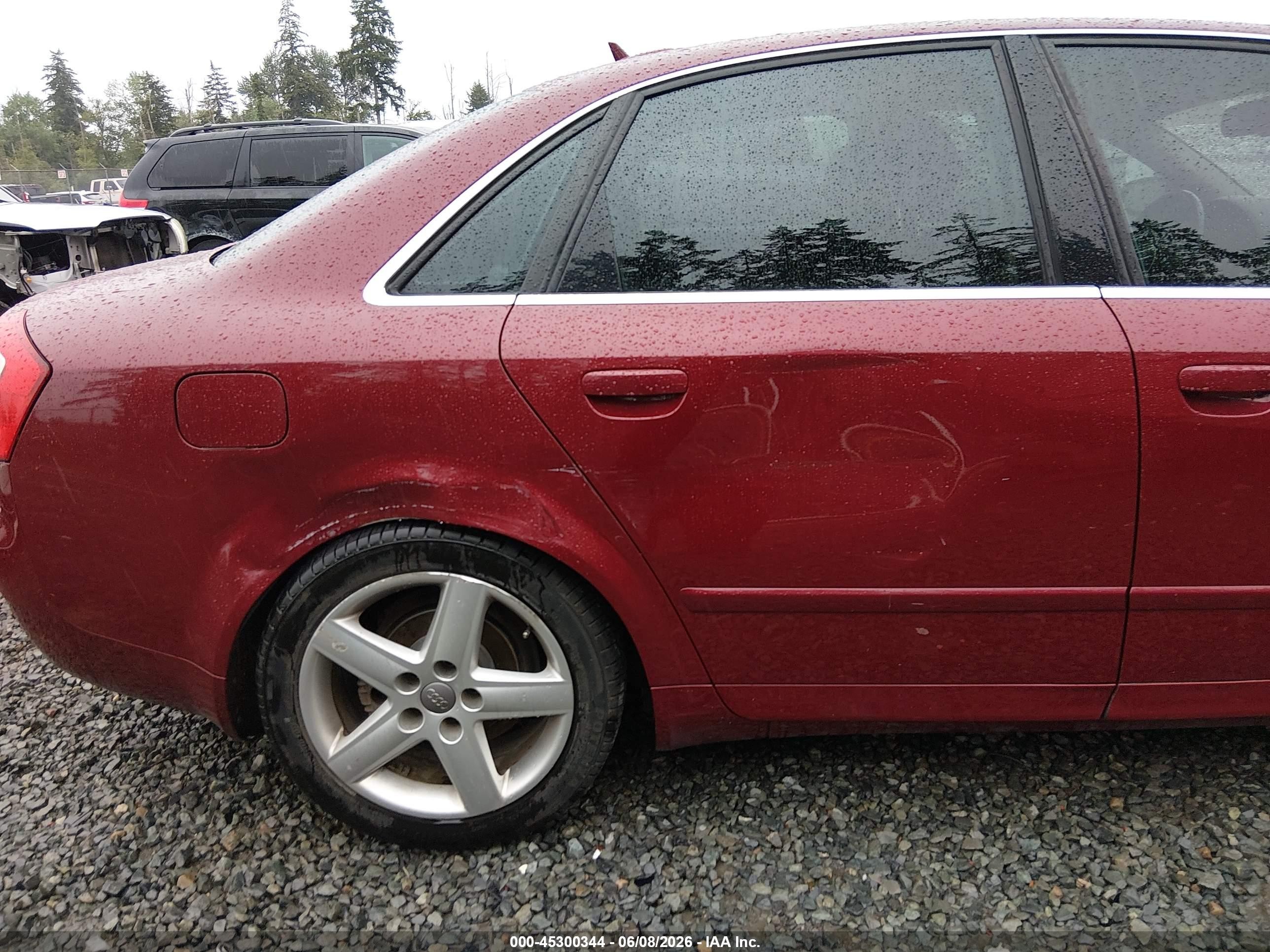 2005 Audi A4 3.0/3.0 Special Edition Red vin: WAULT68E35A036612