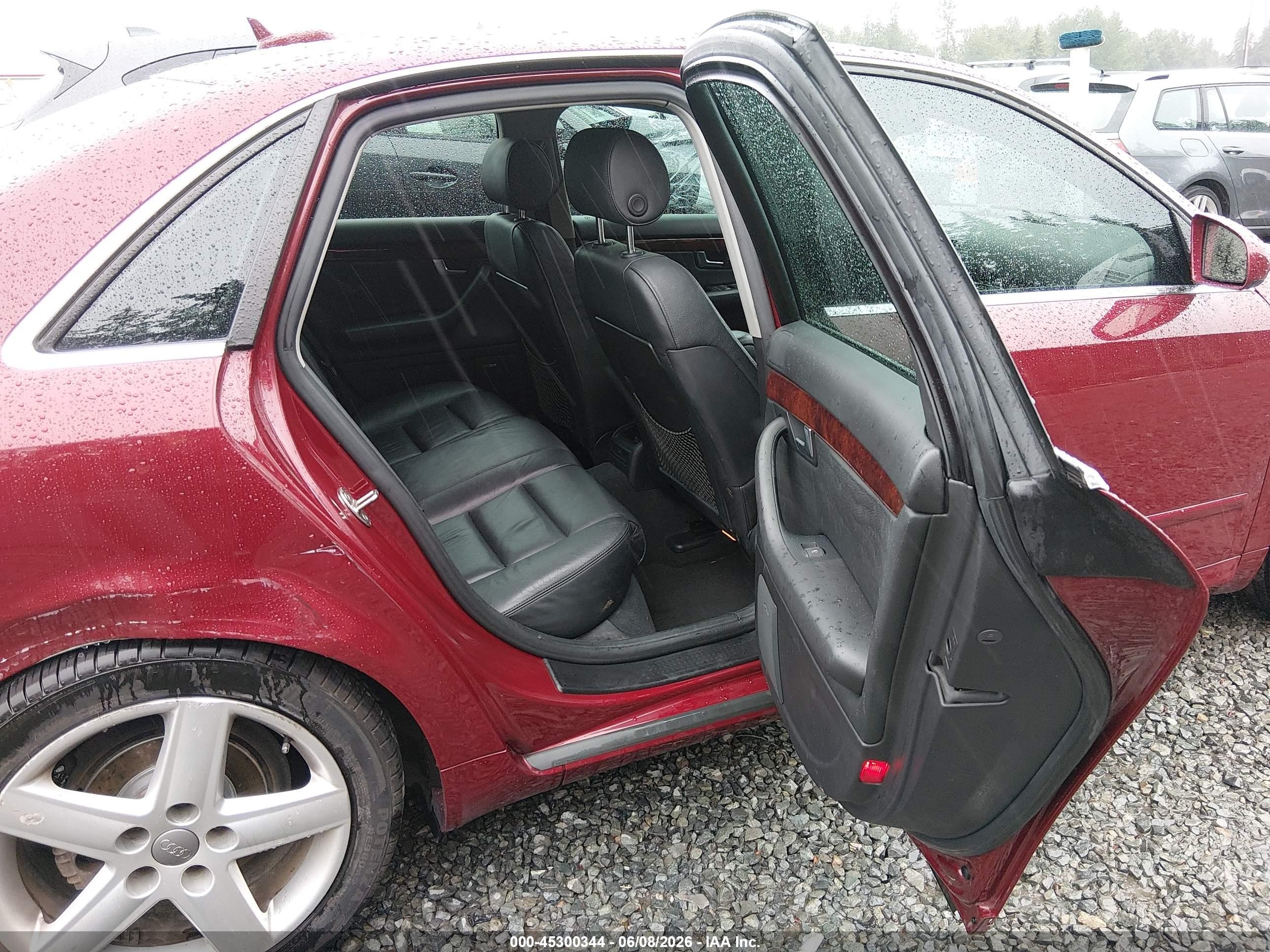 2005 Audi A4 3.0/3.0 Special Edition Red vin: WAULT68E35A036612