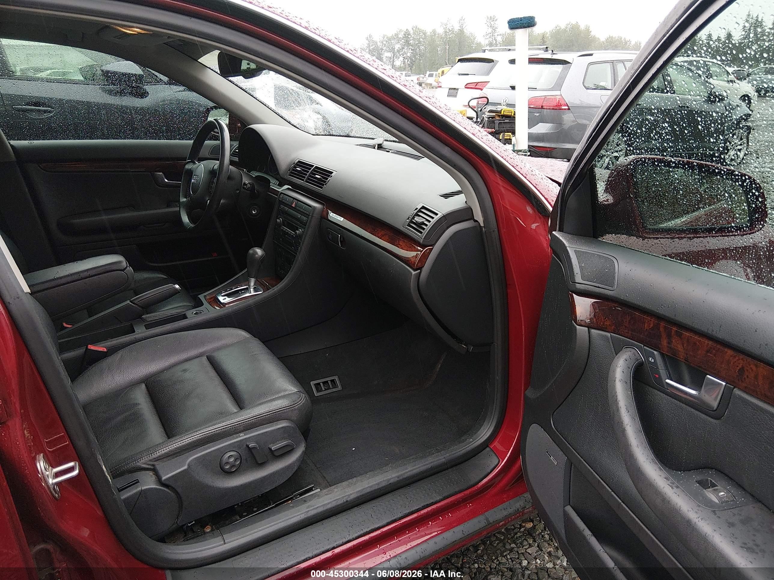 2005 Audi A4 3.0/3.0 Special Edition Red vin: WAULT68E35A036612