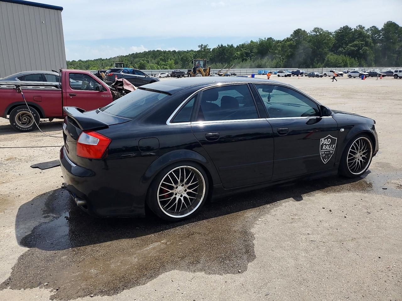 2003 Audi A4 3.0 Quattro Black vin: WAULT68E43A218445