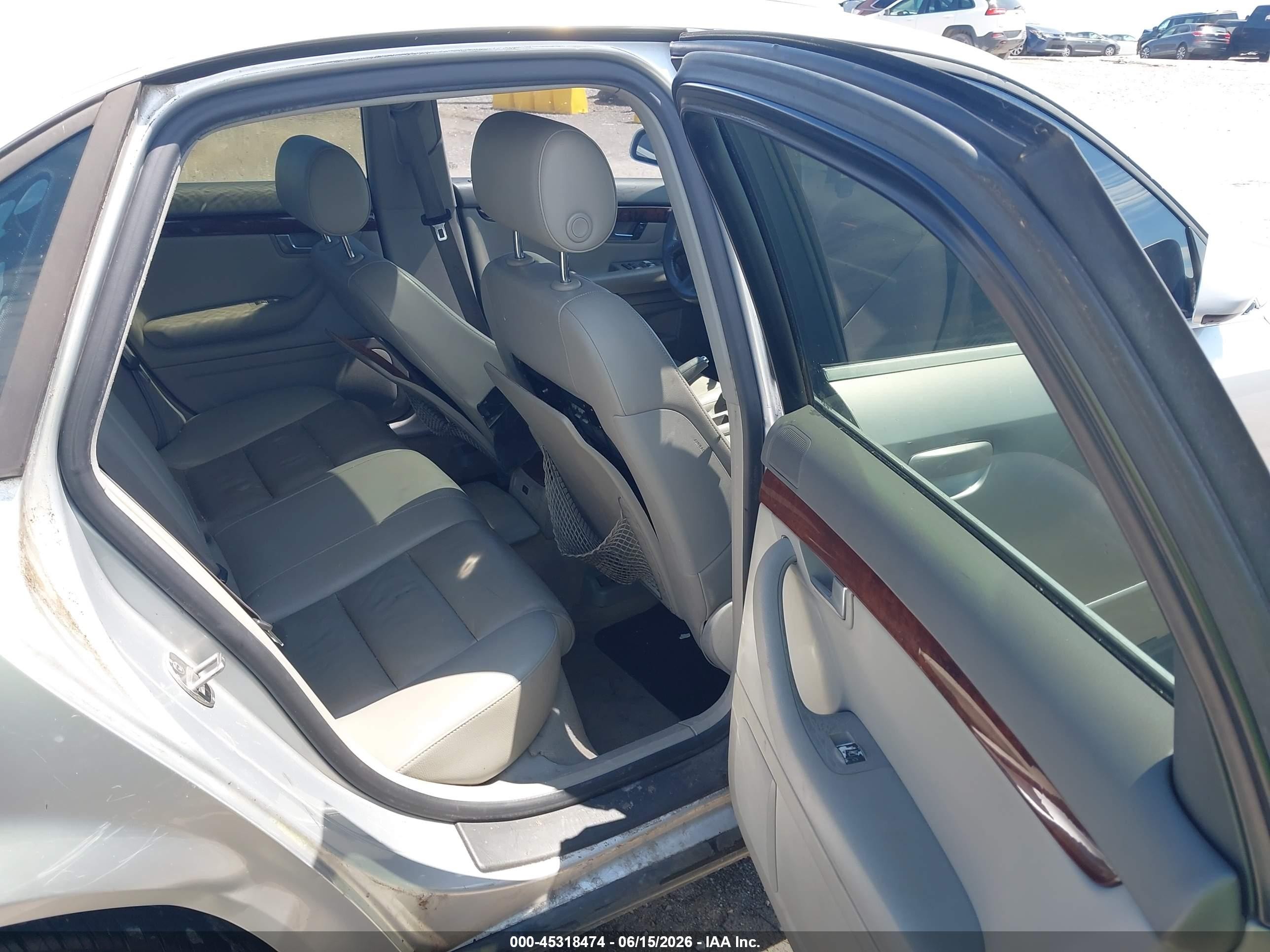 2003 Audi A4 3.0 Silver vin: WAULT68E43A372167
