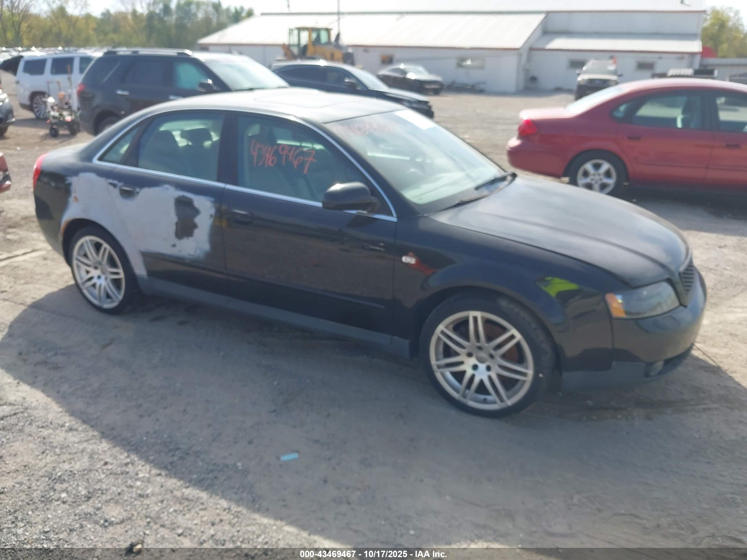 2002 Audi A4 3.0 Black vin: WAULT68E62A312583