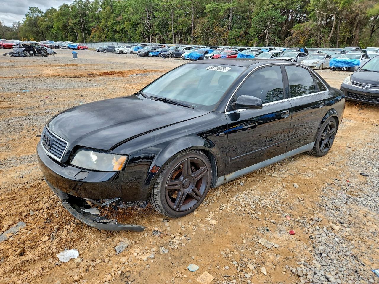 2002 Audi A4 3.0 Quattro Black vin: WAULT68E72A134084