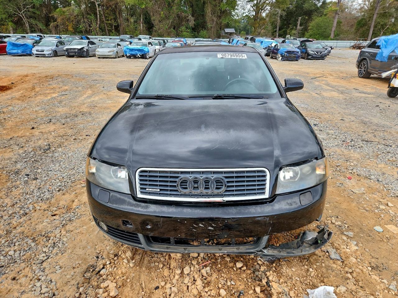 2002 Audi A4 3.0 Quattro Black vin: WAULT68E72A134084