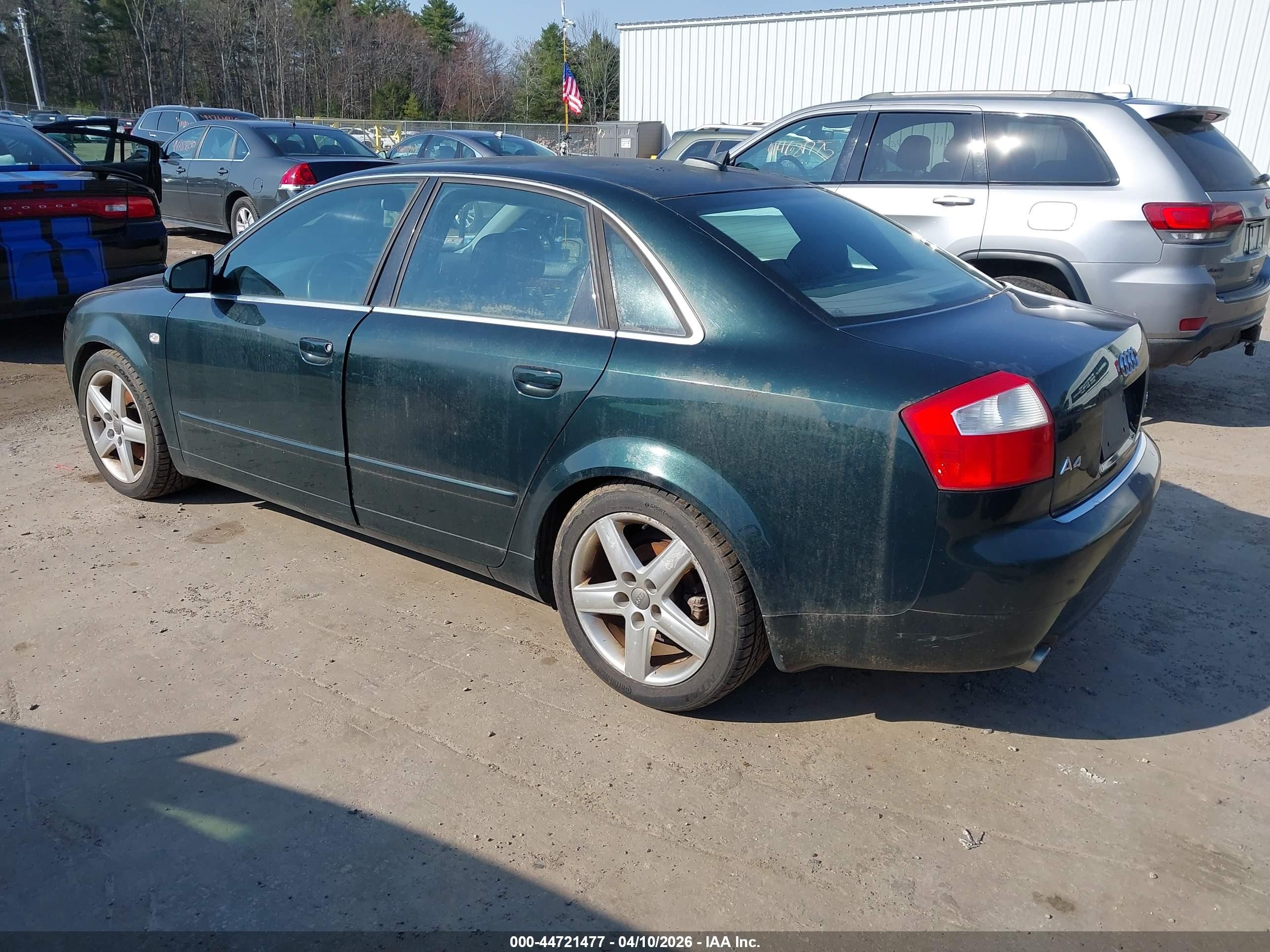 2005 Audi A4 3.0/3.0 Special Edition Green vin: WAULT68E75A027931