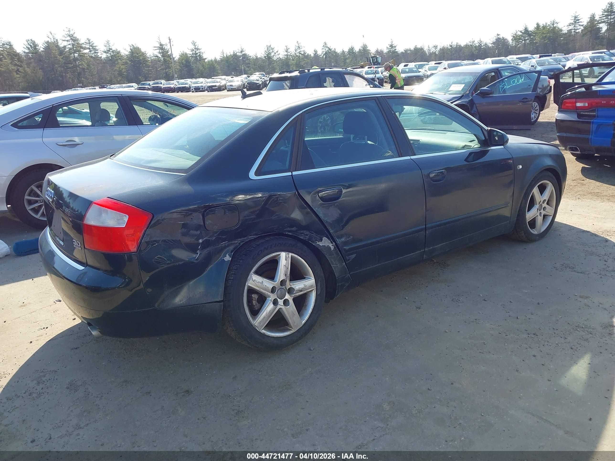 2005 Audi A4 3.0/3.0 Special Edition Green vin: WAULT68E75A027931