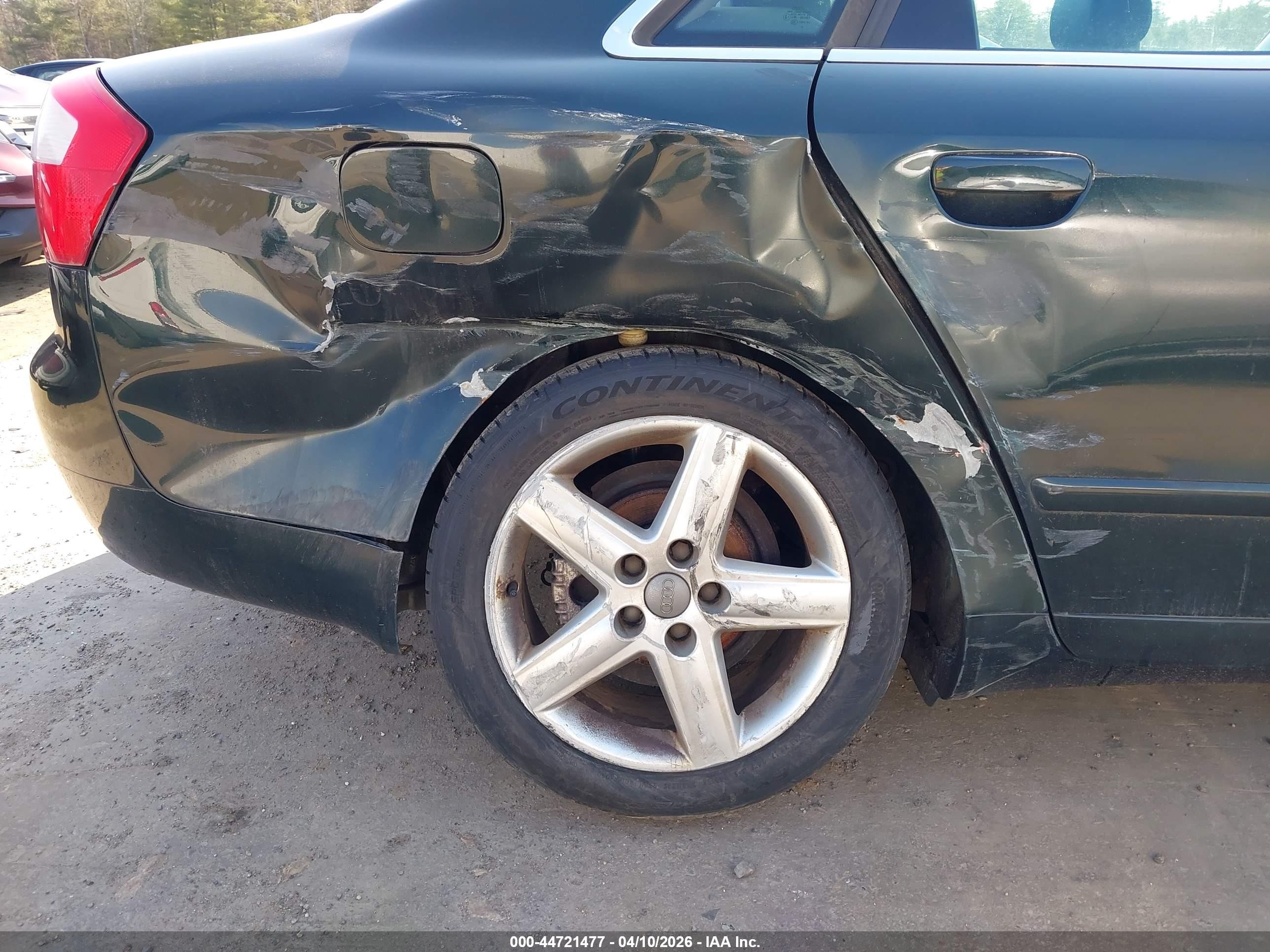 2005 Audi A4 3.0/3.0 Special Edition Green vin: WAULT68E75A027931