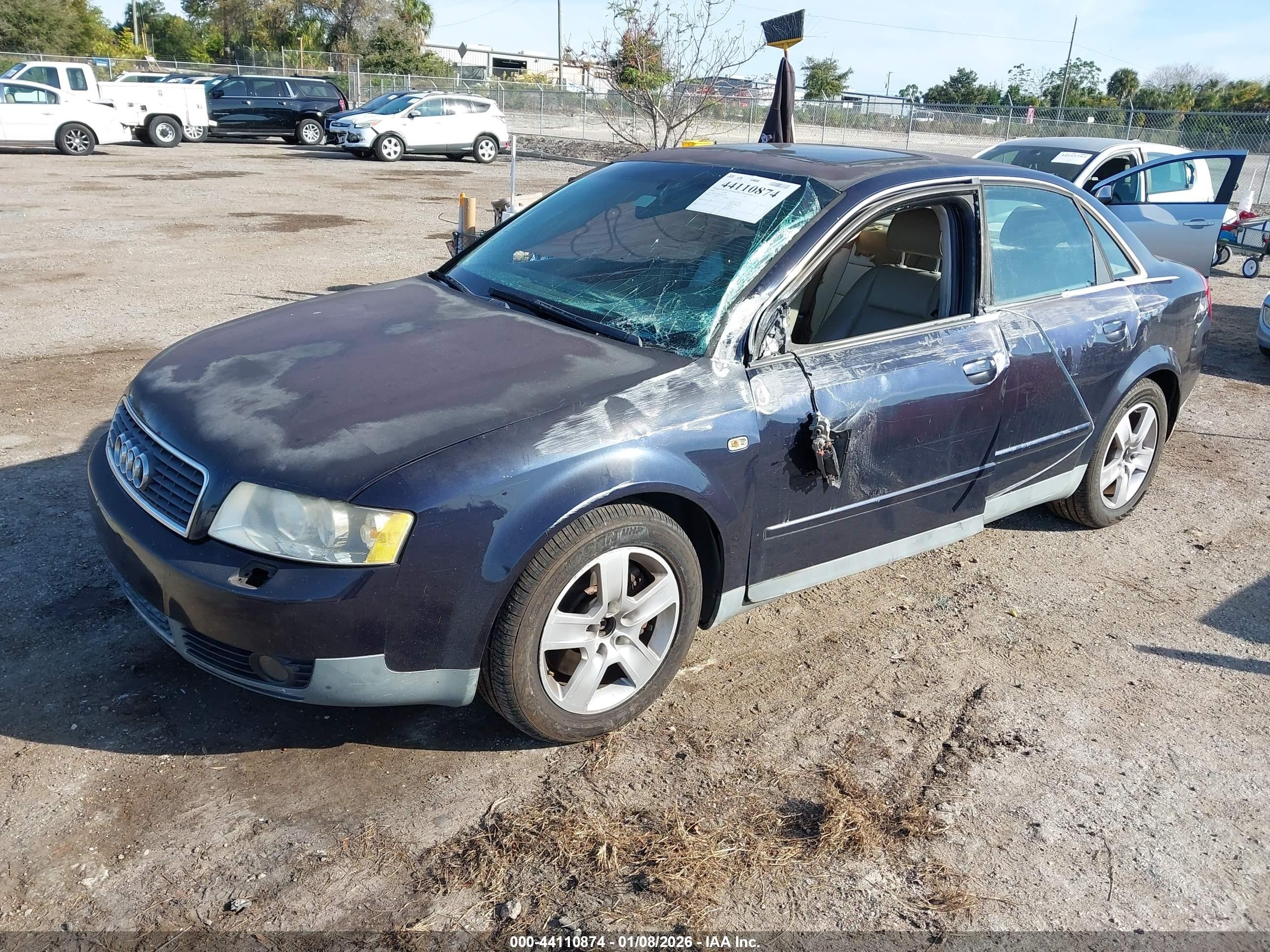 2002 Audi A4 3.0 Black vin: WAULT68E82A186470