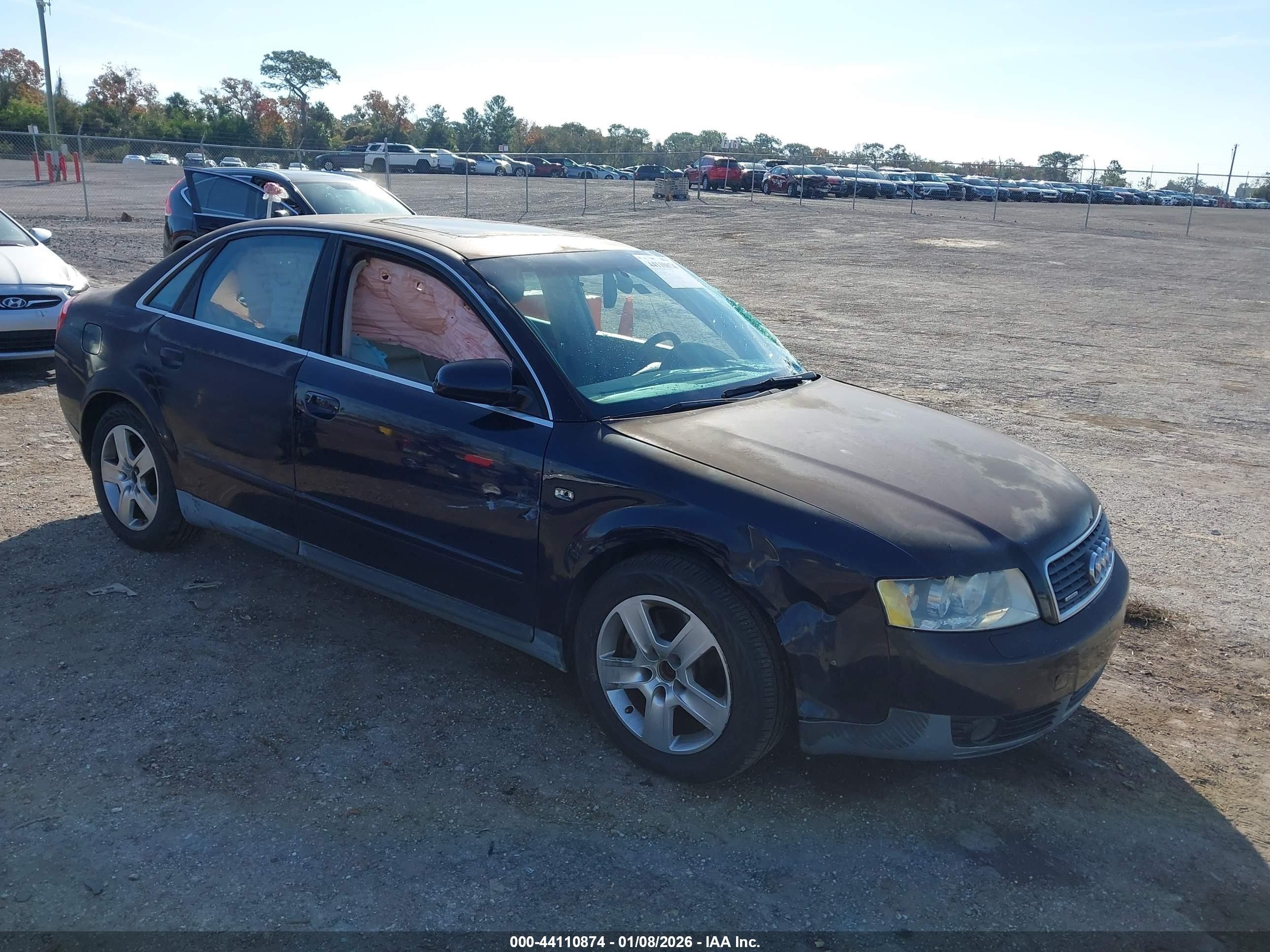 2002 Audi A4 3.0 Black vin: WAULT68E82A186470