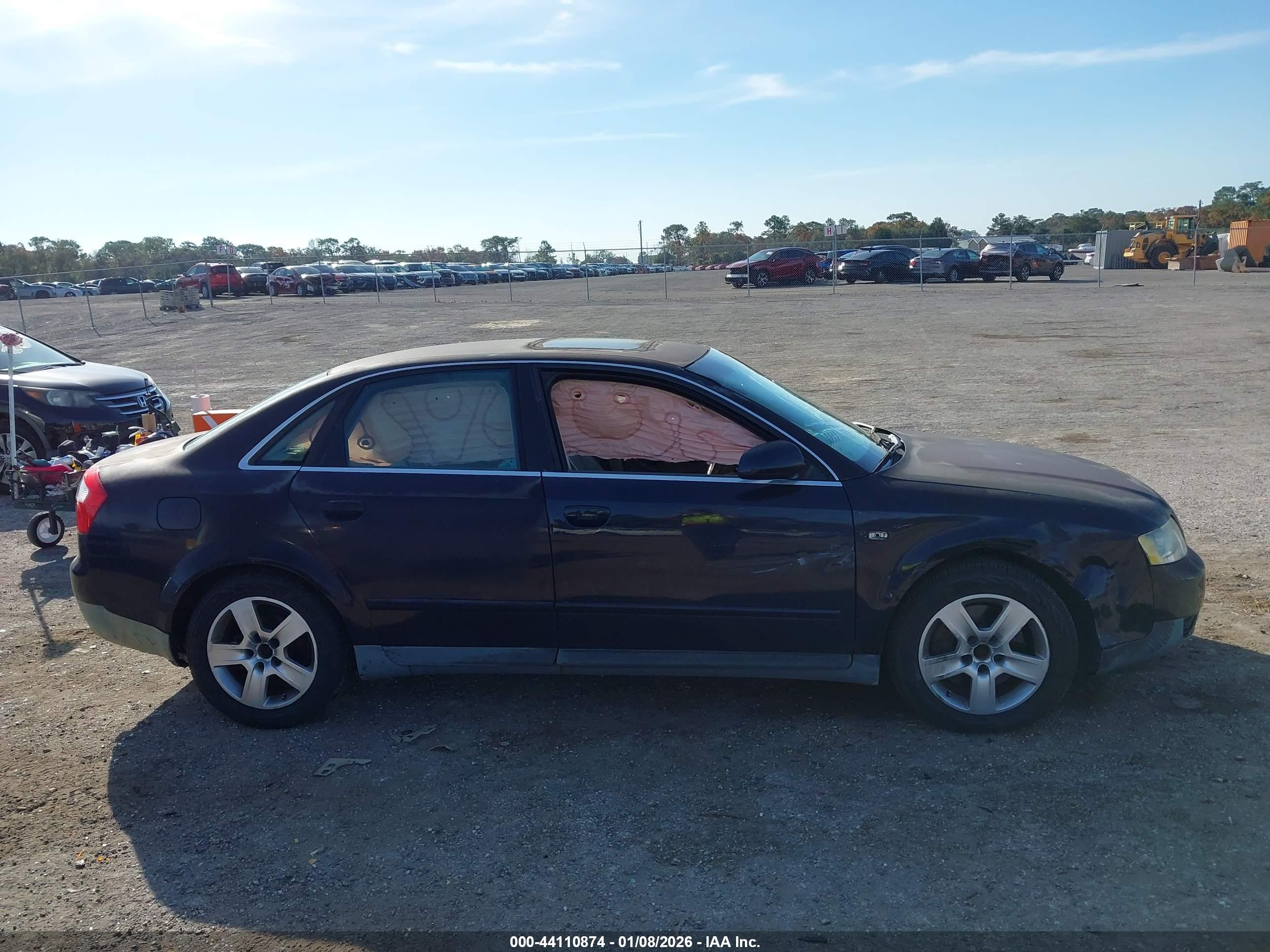 2002 Audi A4 3.0 Black vin: WAULT68E82A186470