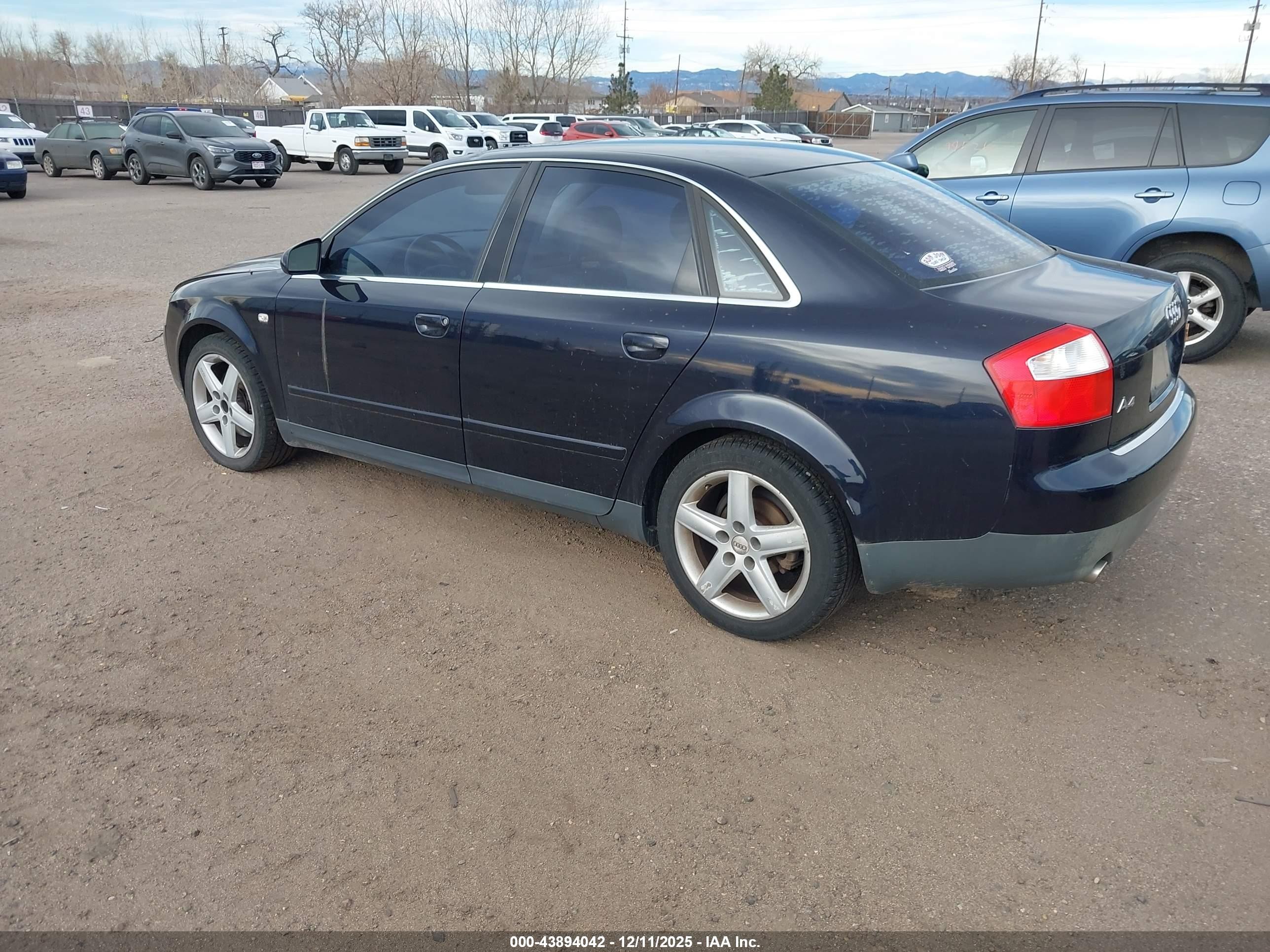 2002 Audi A4 3.0 Dark Blue vin: WAULT68E82A222609