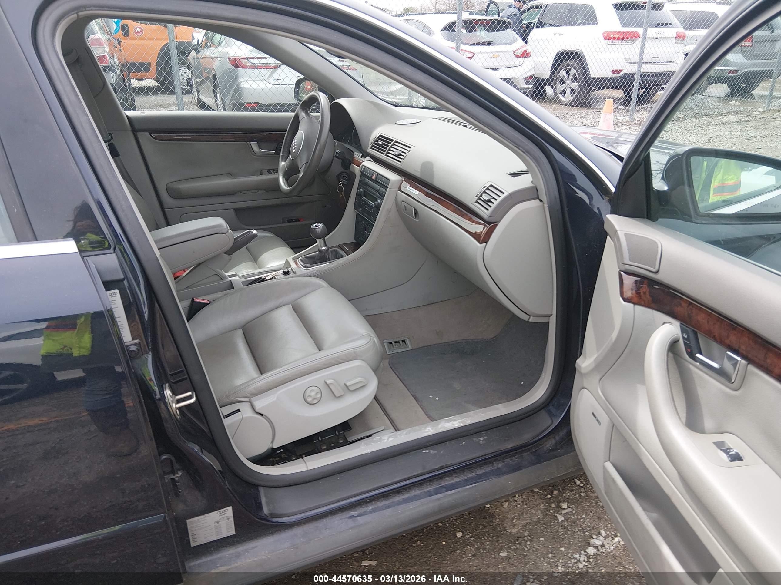 2002 Audi A4 3.0 Blue vin: WAULT68E82A261569