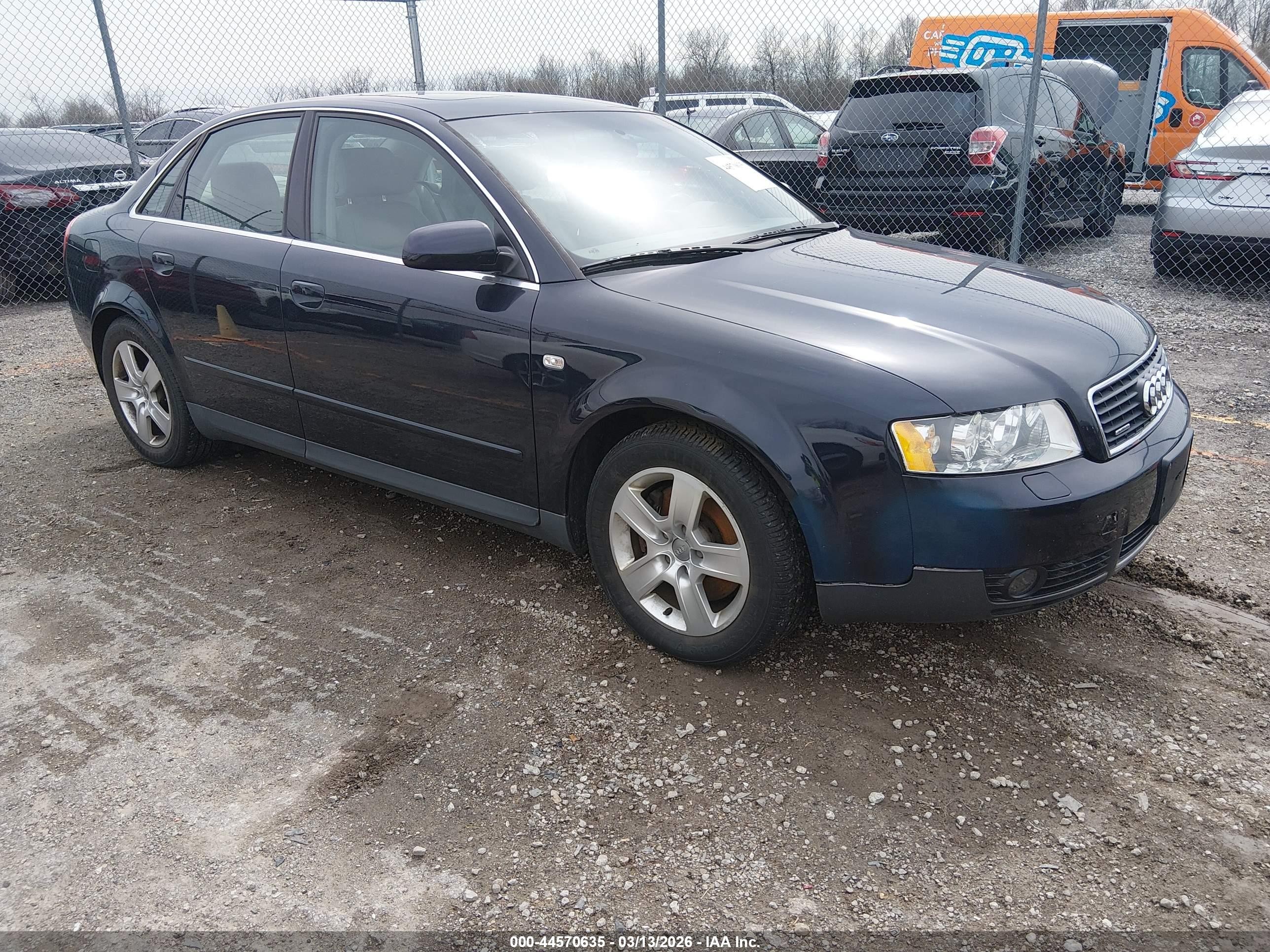 2002 Audi A4 3.0 Blue vin: WAULT68E82A261569