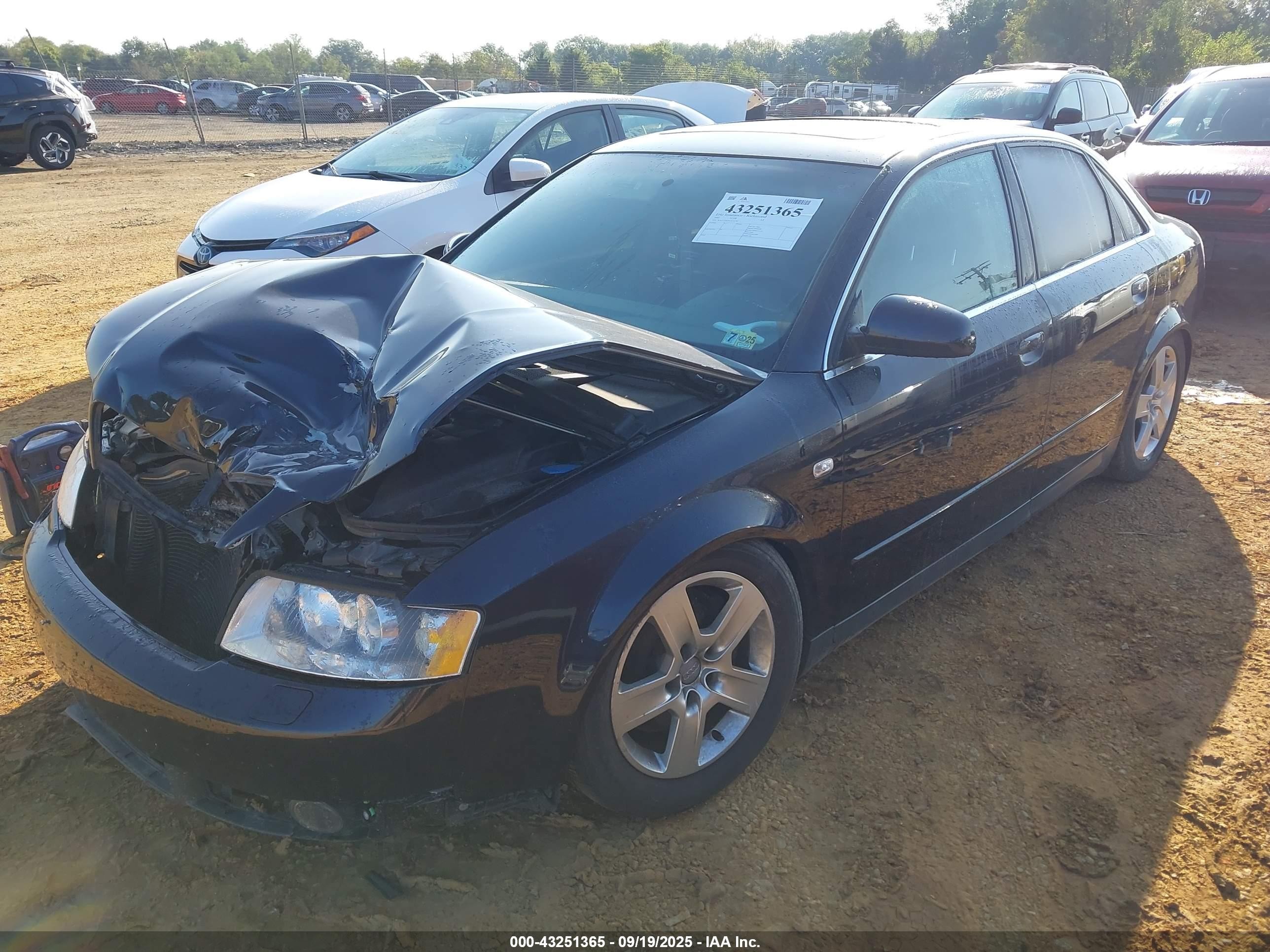 2002 Audi A4 3.0 Dark Blue vin: WAULT68E82A310740
