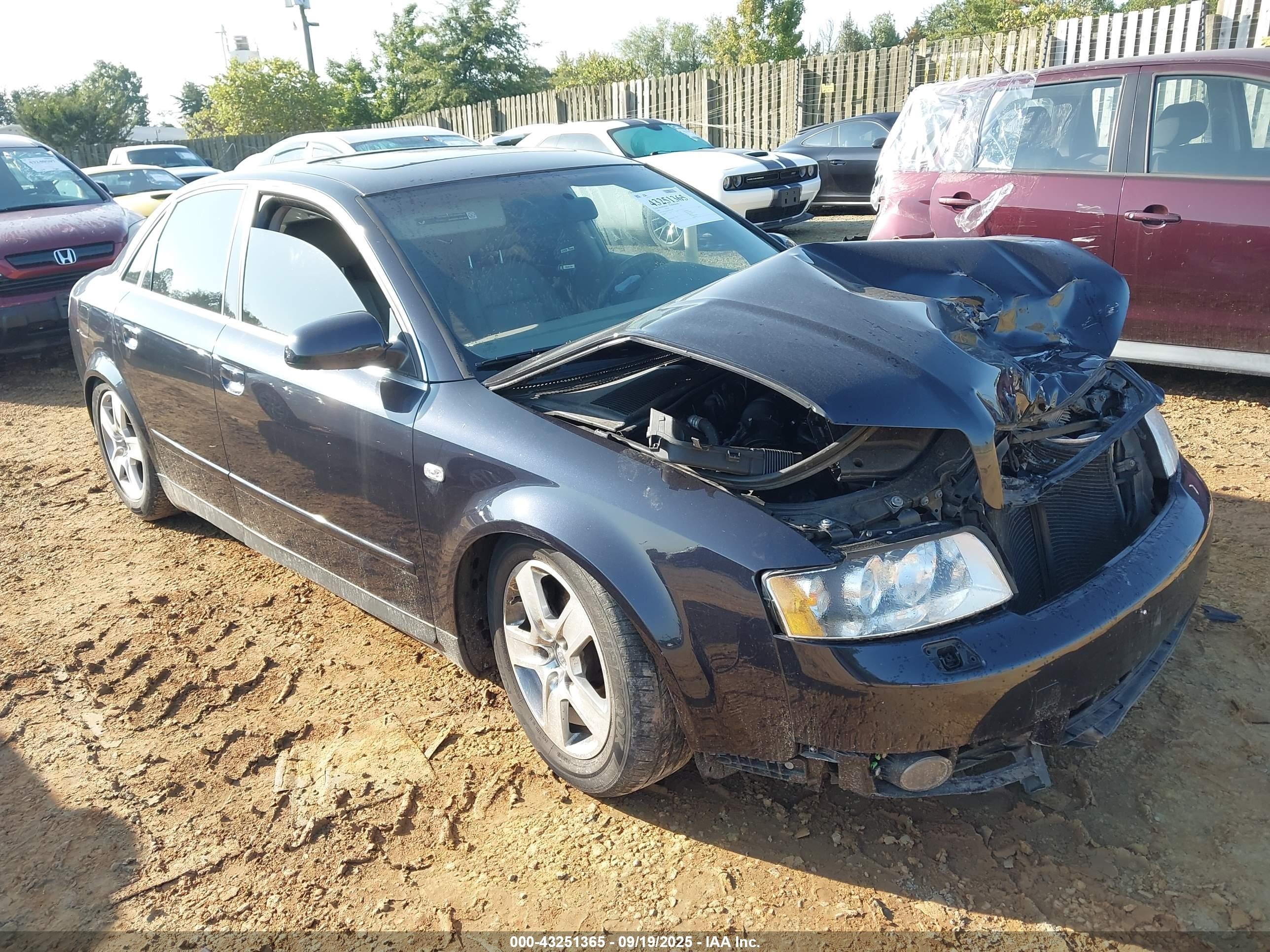 2002 Audi A4 3.0 Dark Blue vin: WAULT68E82A310740