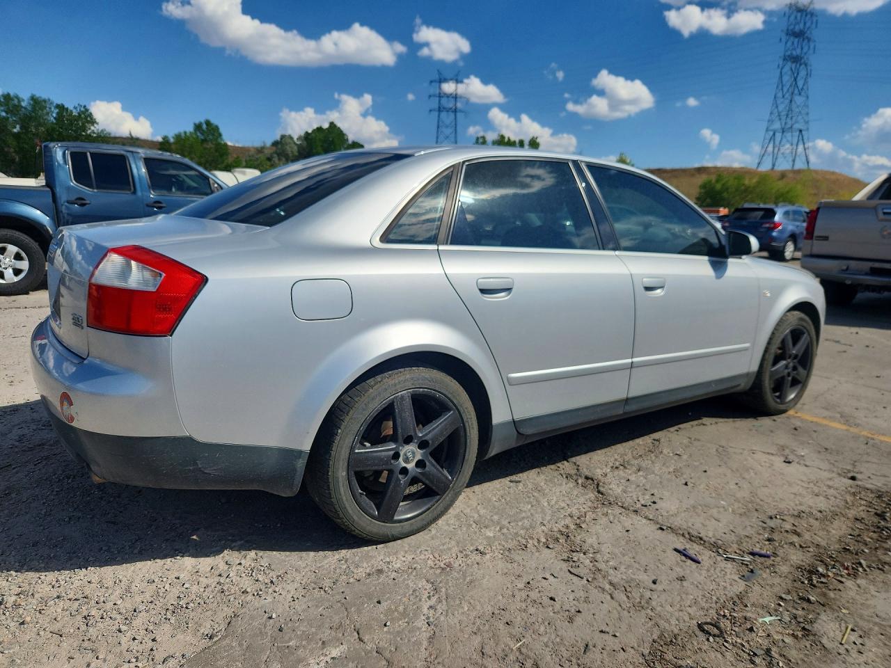 2003 Audi A4 3.0 Quattro Silver vin: WAULT68E83A390137