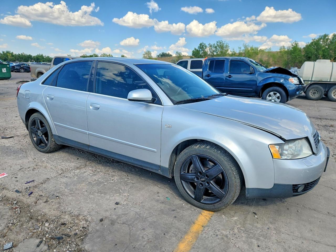 2003 Audi A4 3.0 Quattro Silver vin: WAULT68E83A390137