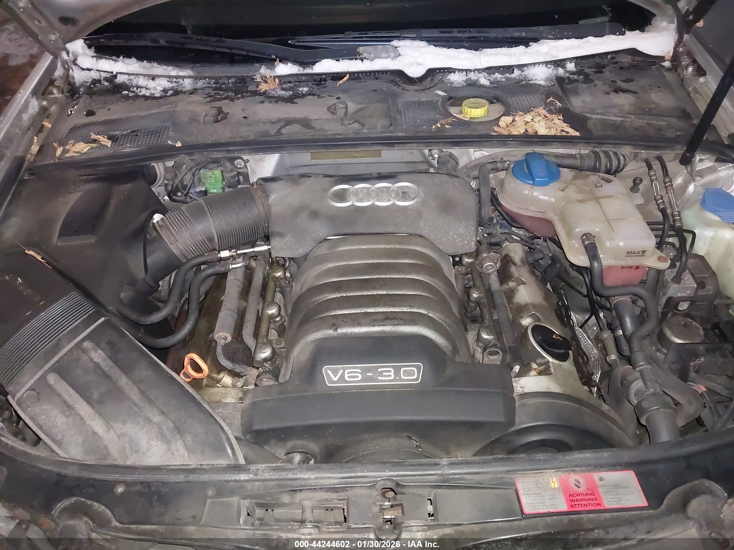 2002 Audi A4 3.0 Silver vin: WAULT68E92A309113