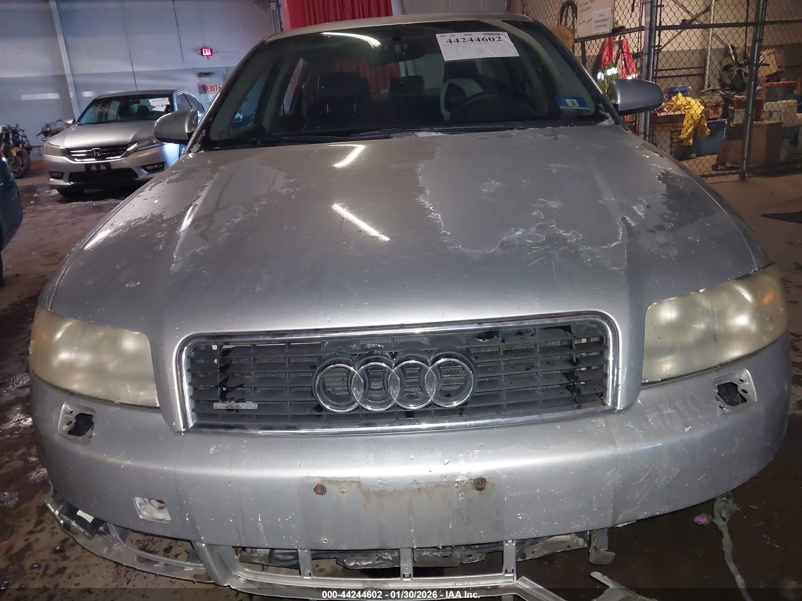 2002 Audi A4 3.0 Silver vin: WAULT68E92A309113