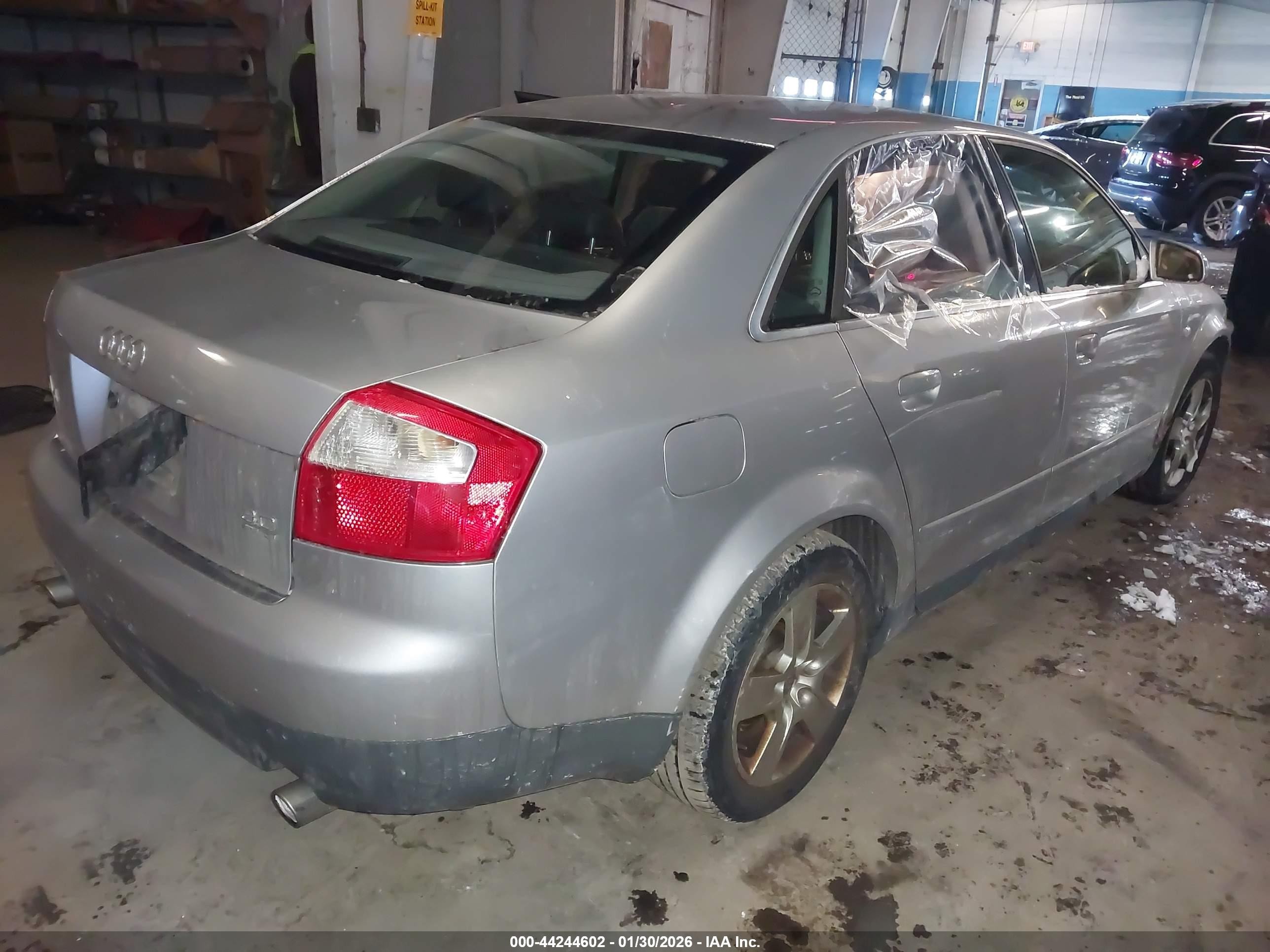 2002 Audi A4 3.0 Silver vin: WAULT68E92A309113