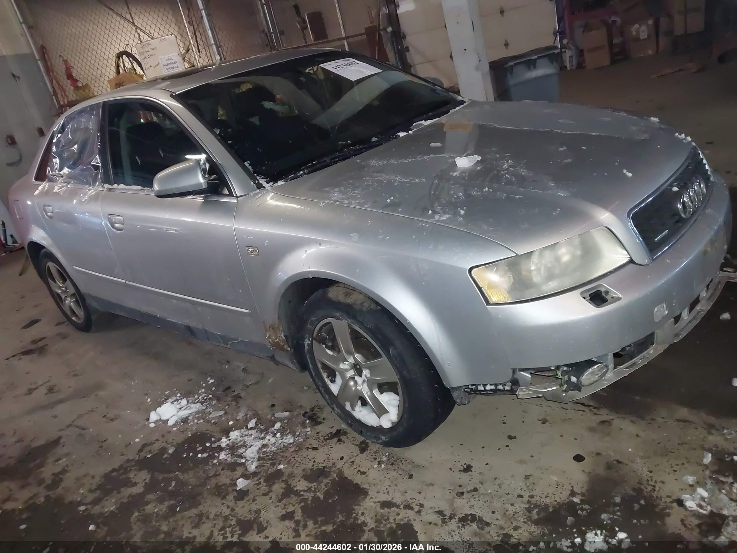 2002 Audi A4 3.0 Silver vin: WAULT68E92A309113