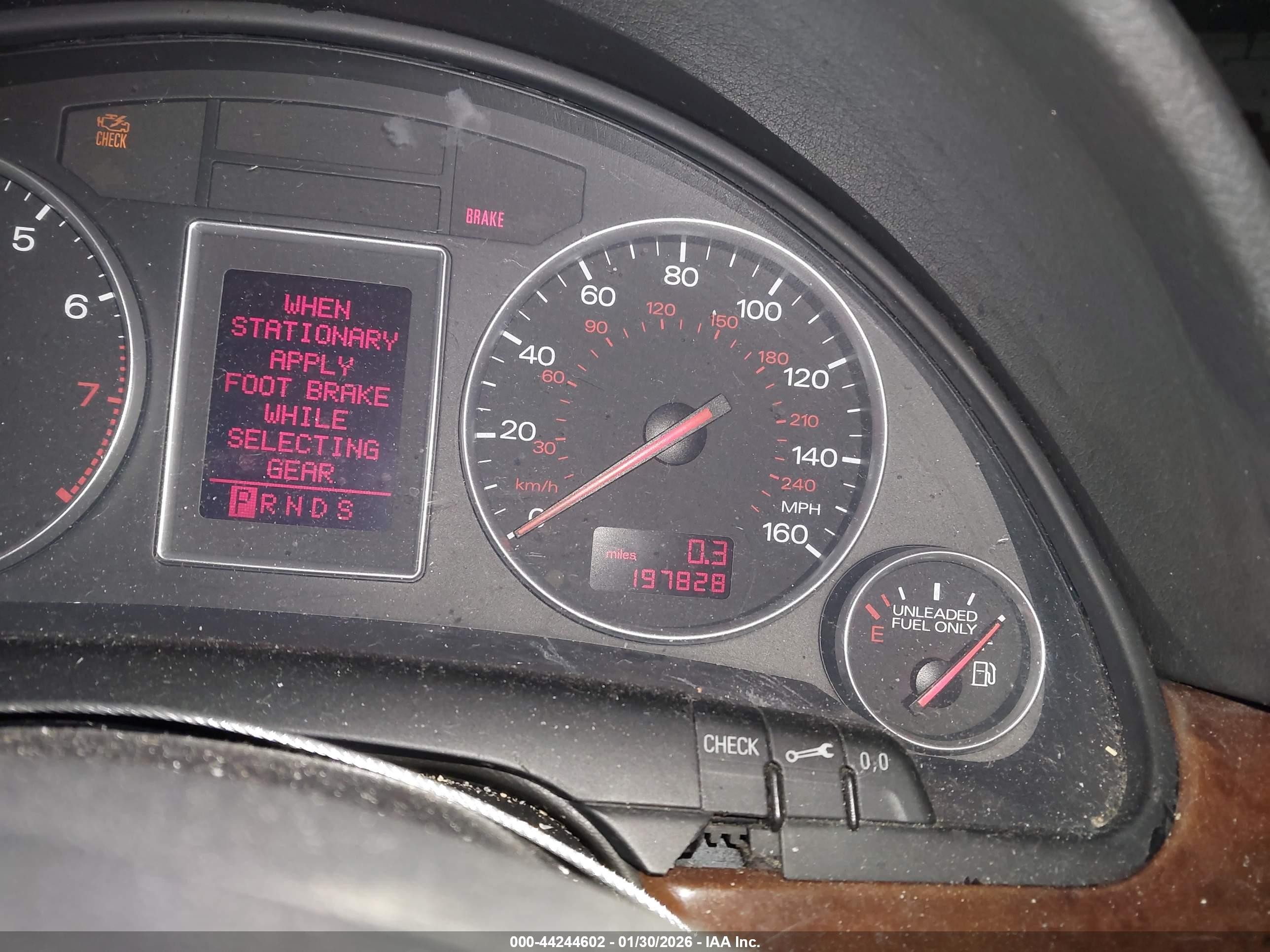 2002 Audi A4 3.0 Silver vin: WAULT68E92A309113