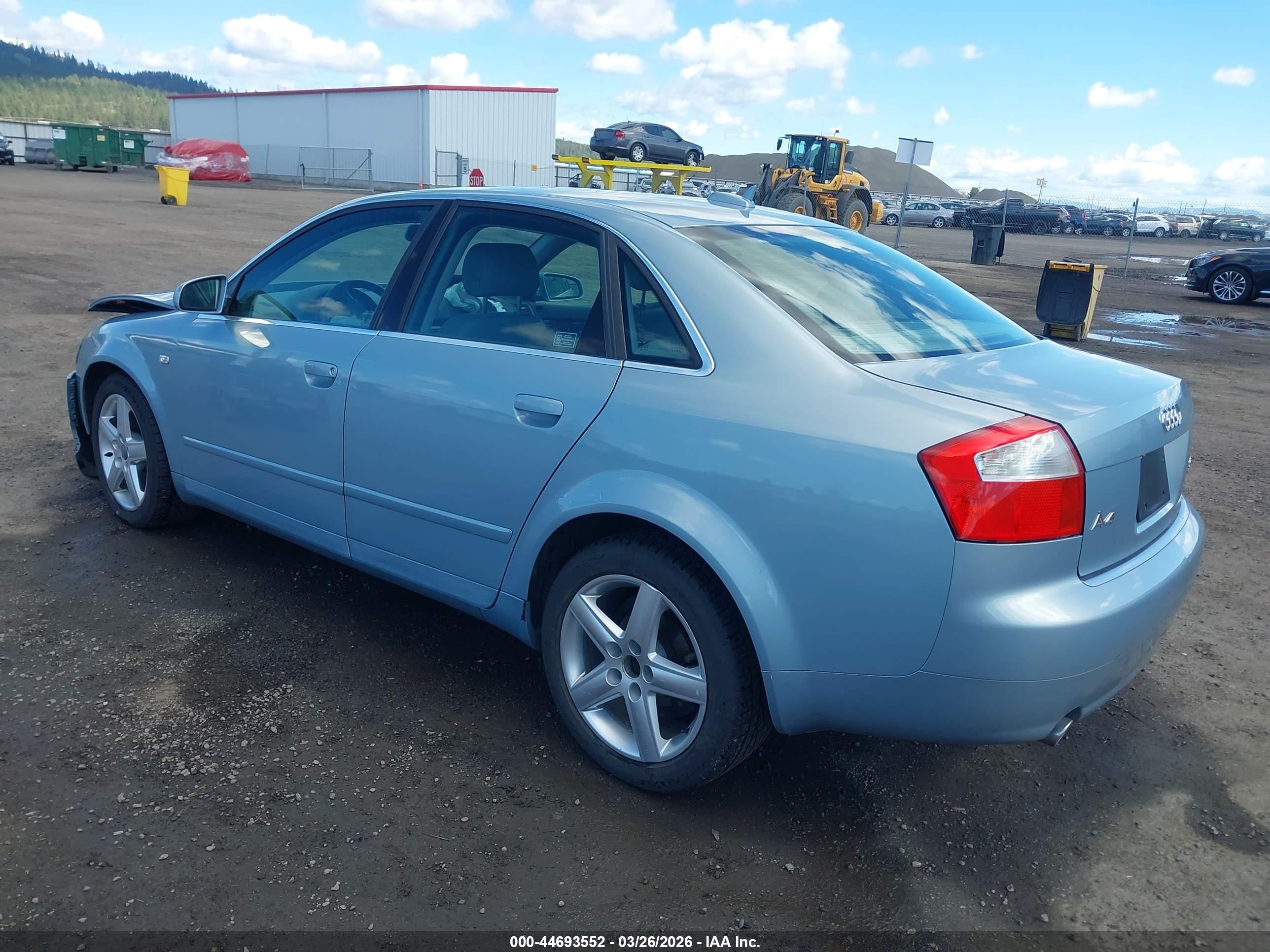 2005 Audi A4 3.0/3.0 Special Edition Light Blue vin: WAULT68E95A064379
