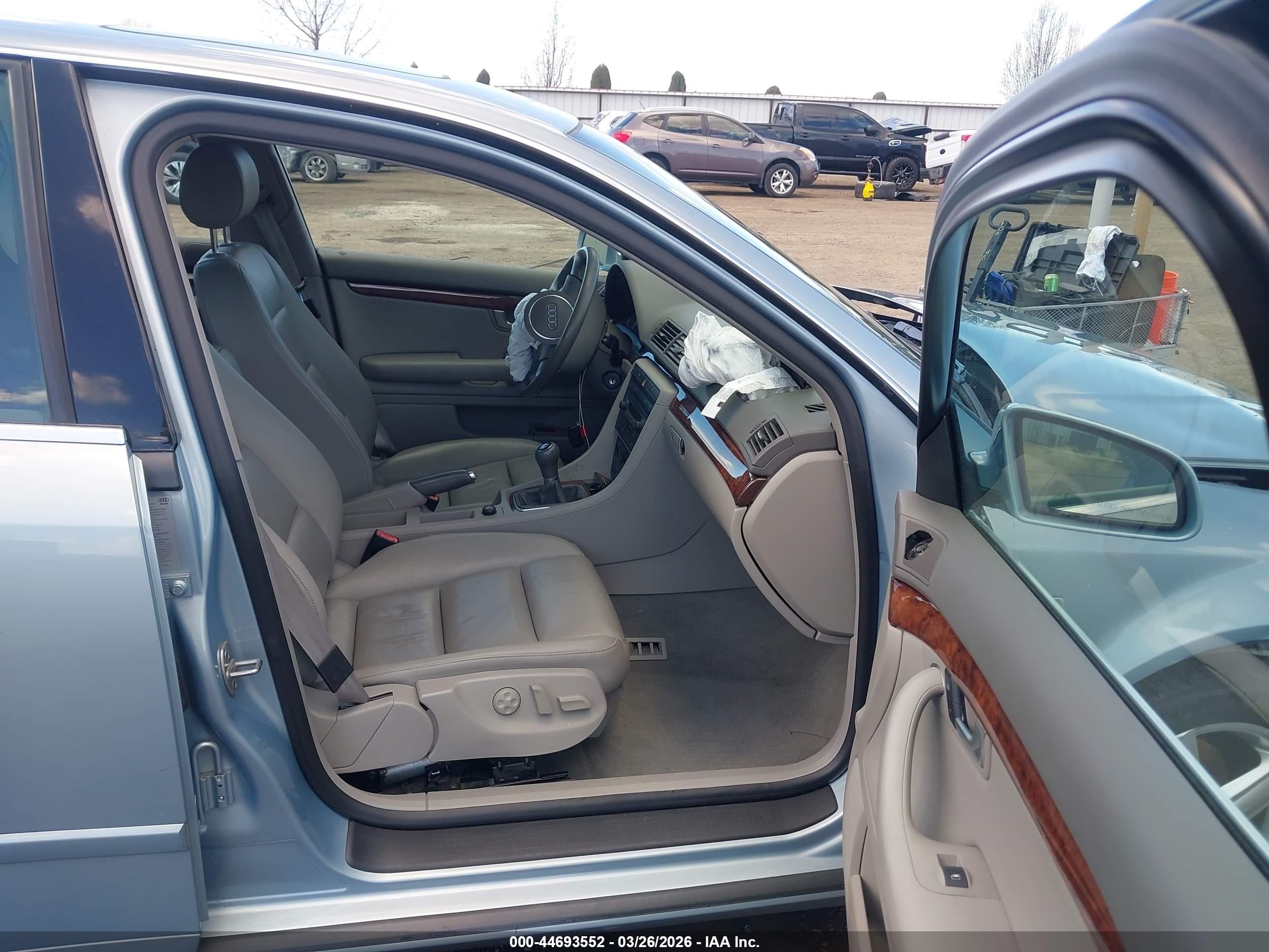 2005 Audi A4 3.0/3.0 Special Edition Light Blue vin: WAULT68E95A064379