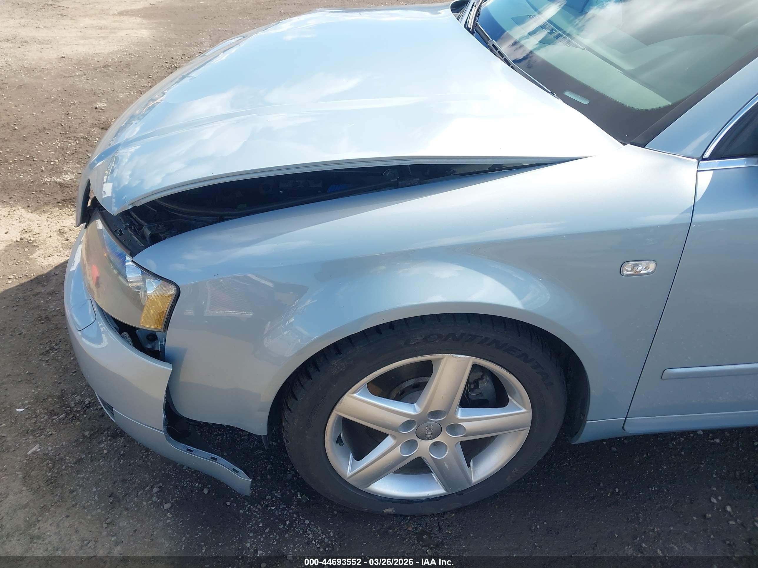2005 Audi A4 3.0/3.0 Special Edition Light Blue vin: WAULT68E95A064379