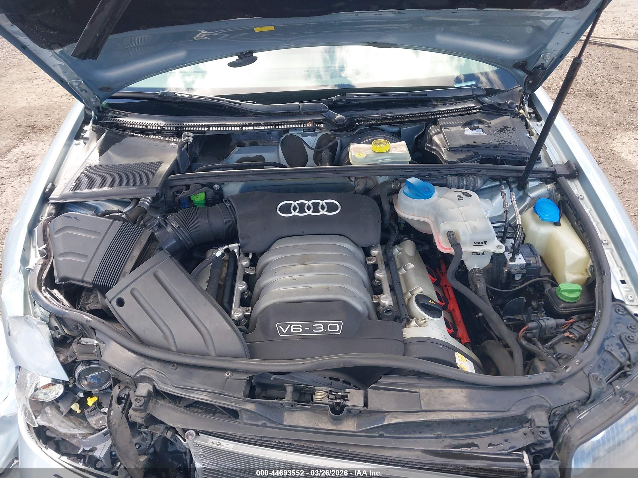 2005 Audi A4 3.0/3.0 Special Edition Light Blue vin: WAULT68E95A064379