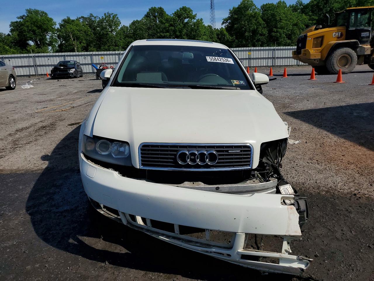 2005 Audi A4 3.0 Quattro Белый vin: WAULT68EX5A032900