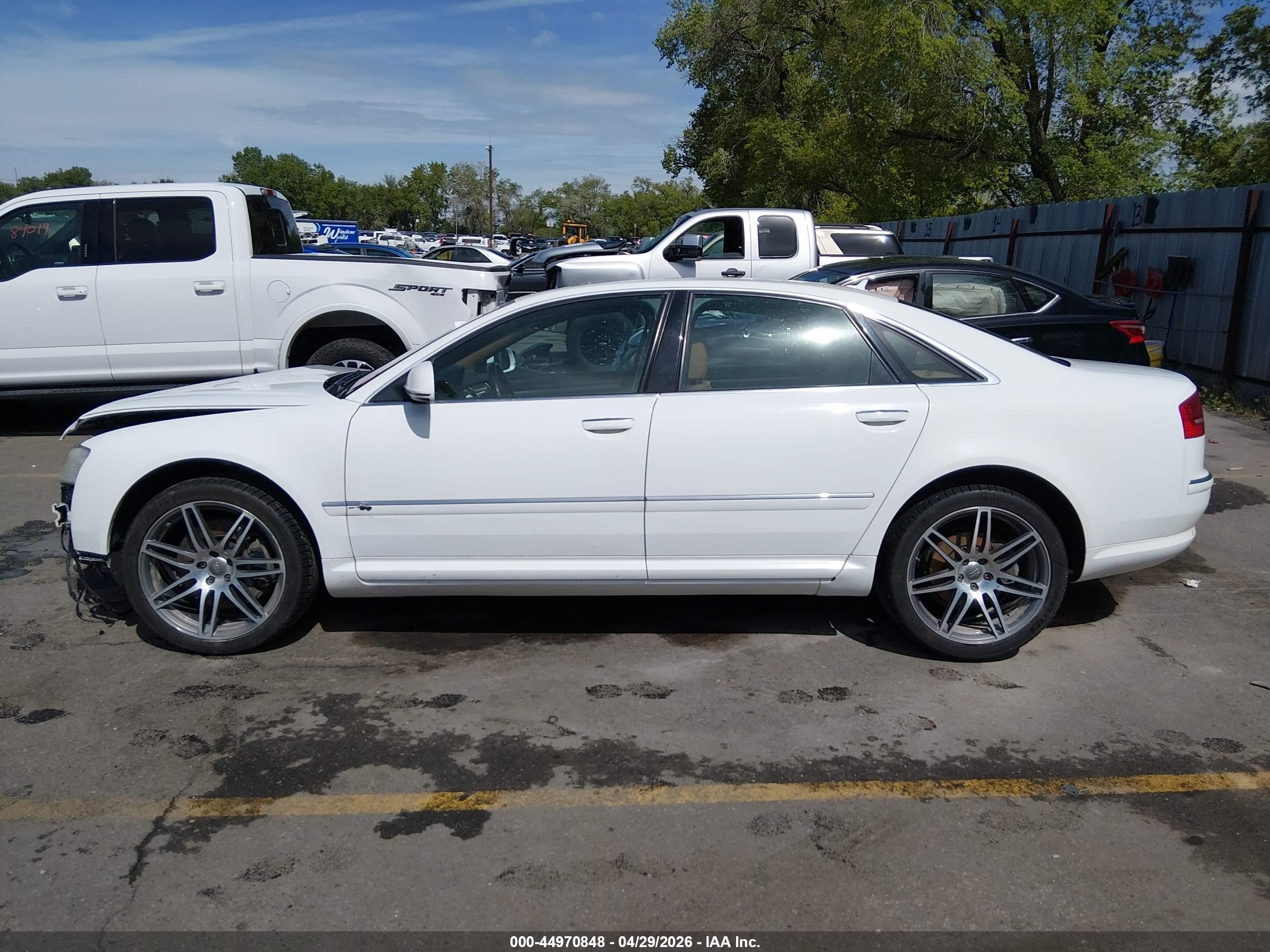 2008 Audi A8 4.2 Black vin: WAULV94E68N009399