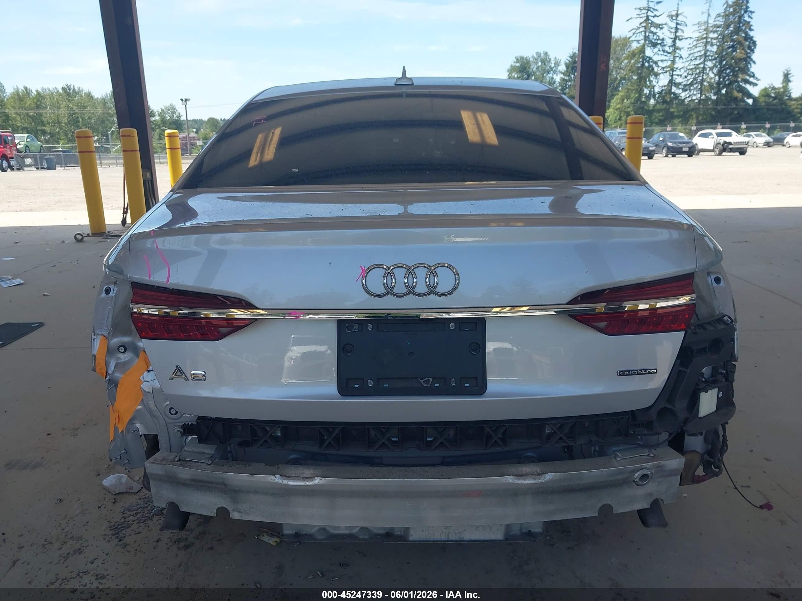 2019 Audi A6 55 Premium Серебряный vin: WAUM2AF24KN071179