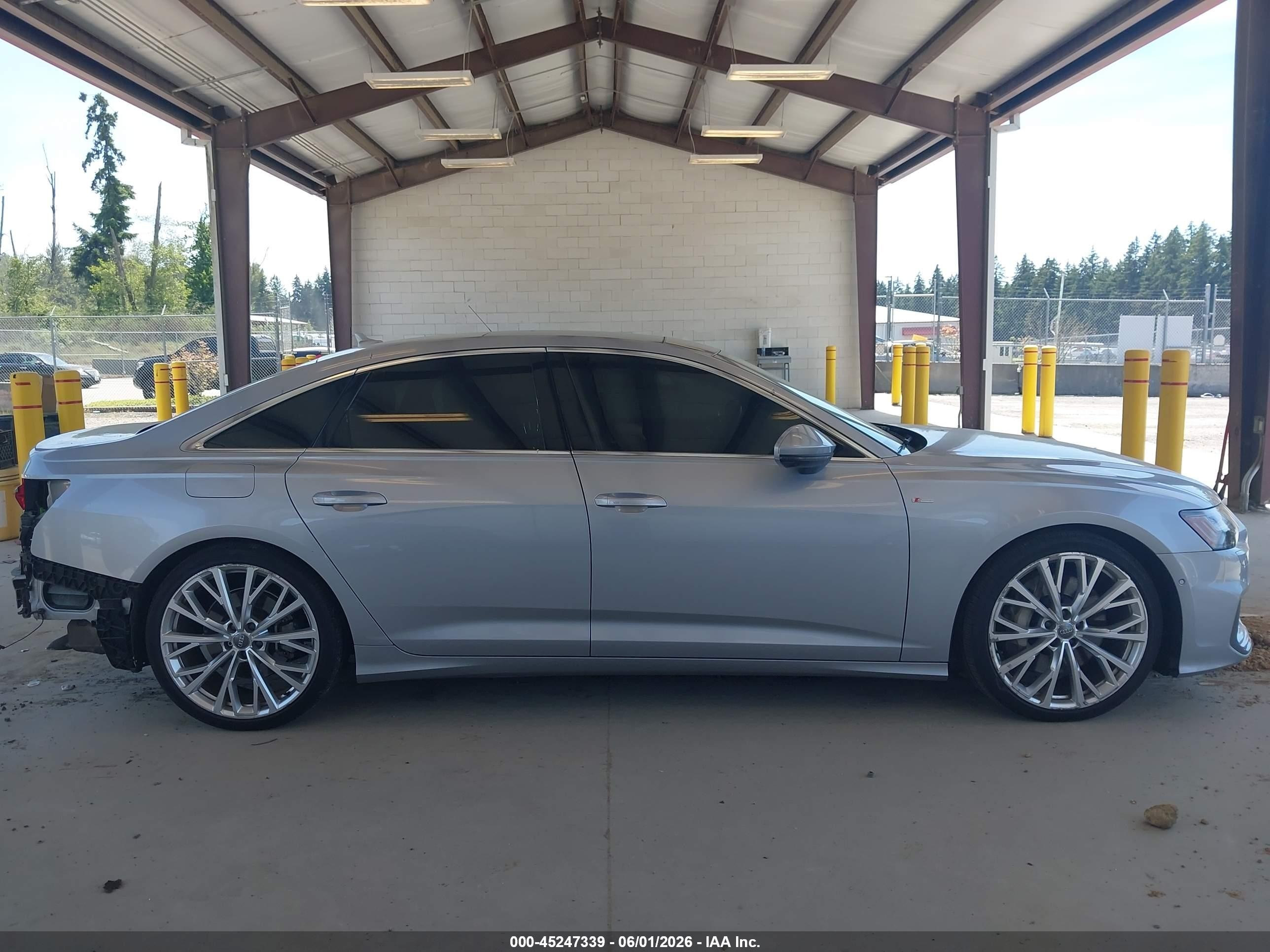 2019 Audi A6 55 Premium Серебряный vin: WAUM2AF24KN071179