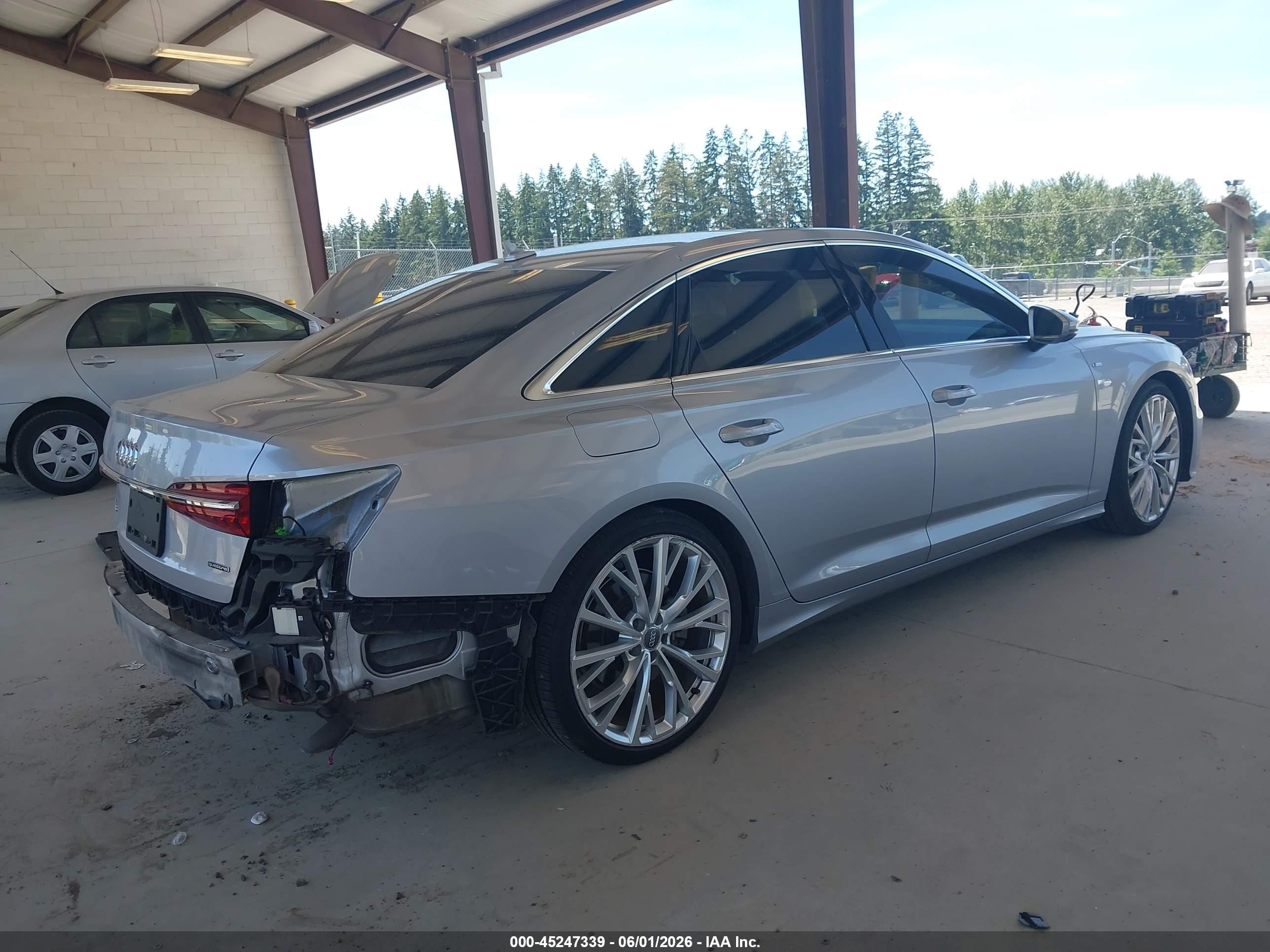 2019 Audi A6 55 Premium Серебряный vin: WAUM2AF24KN071179