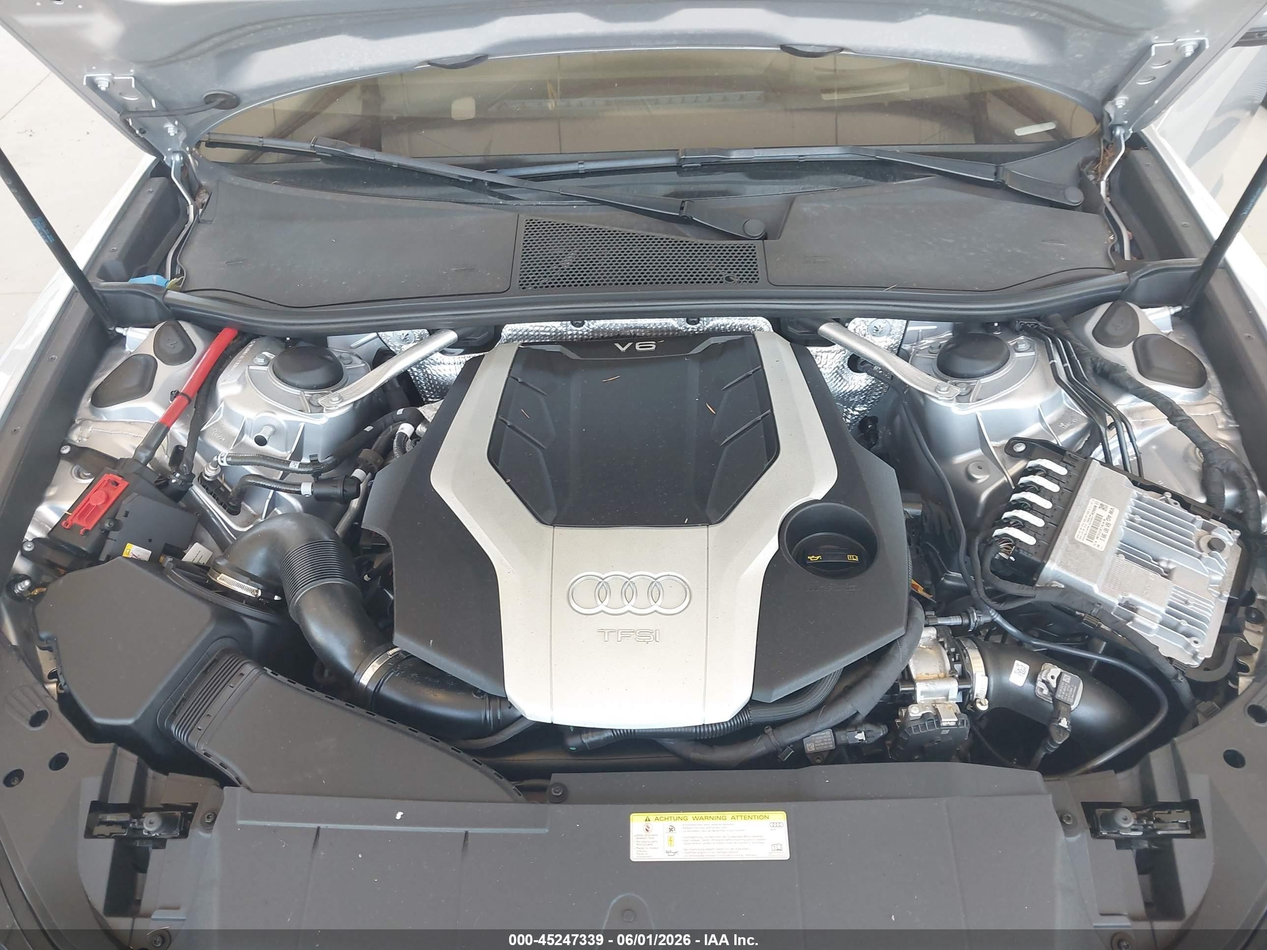 2019 Audi A6 55 Premium Серебряный vin: WAUM2AF24KN071179