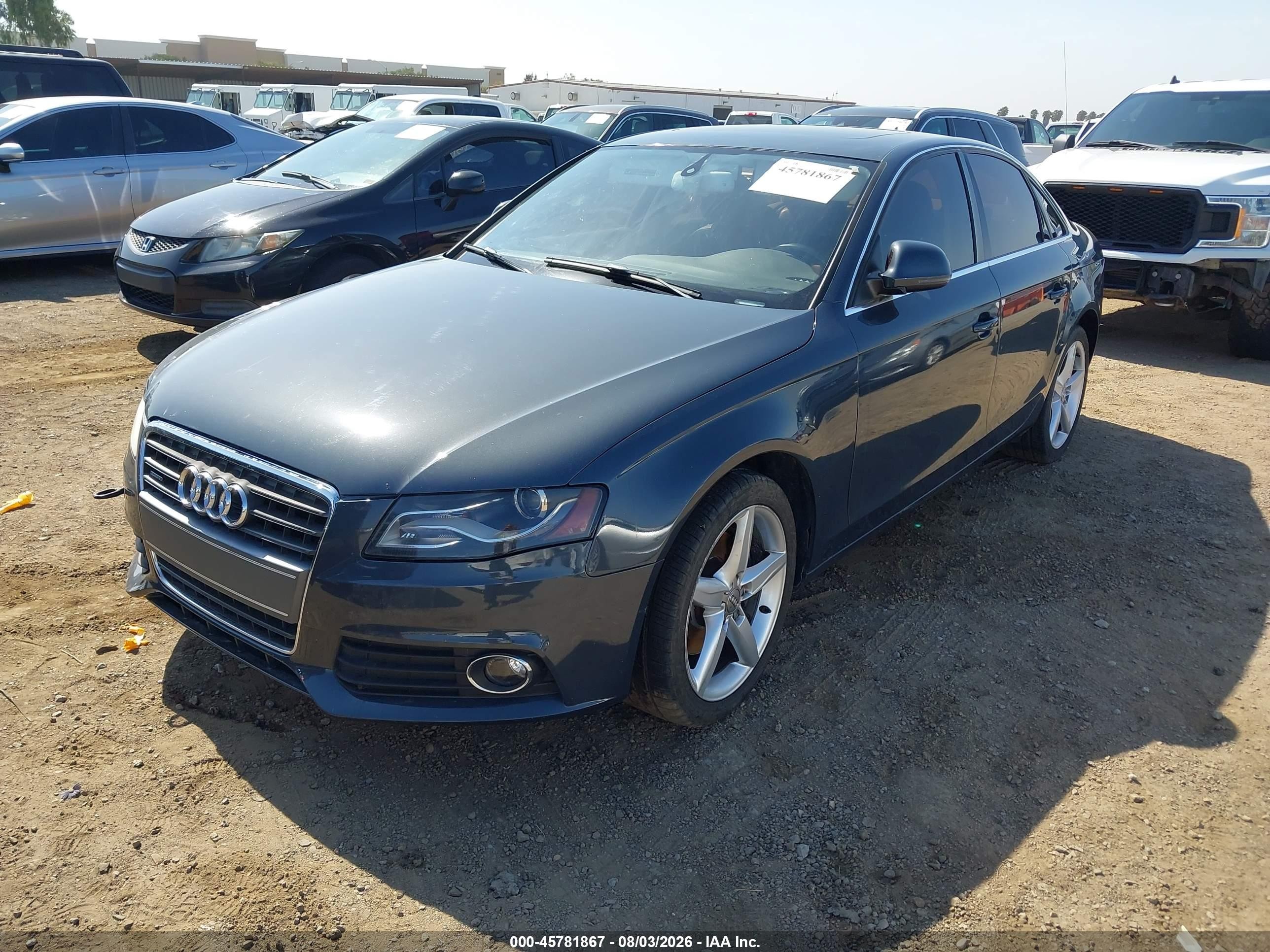 2009 Audi A4 2.0t Premium Gray vin: WAUMF78K49N037113