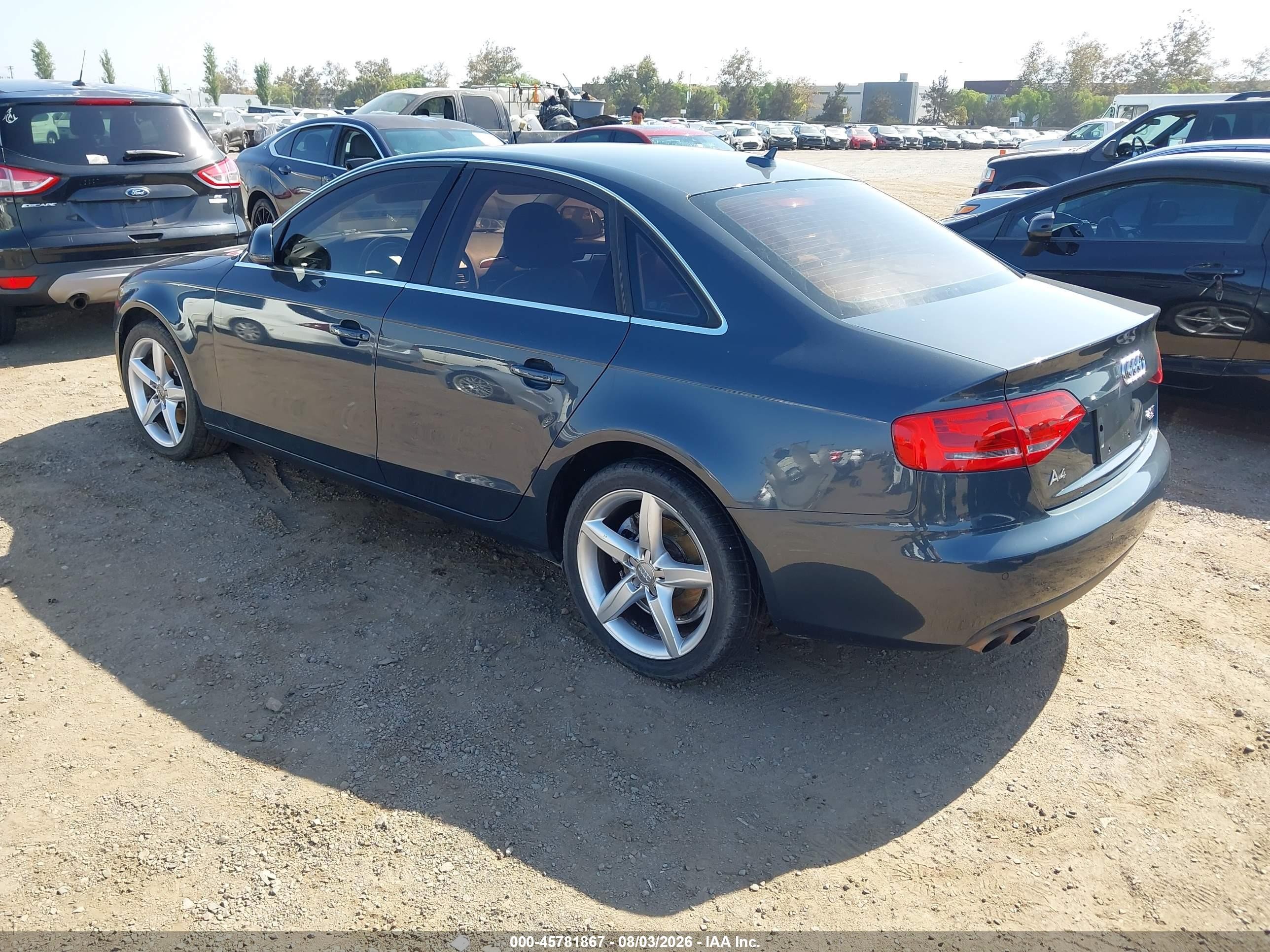 2009 Audi A4 2.0t Premium Gray vin: WAUMF78K49N037113