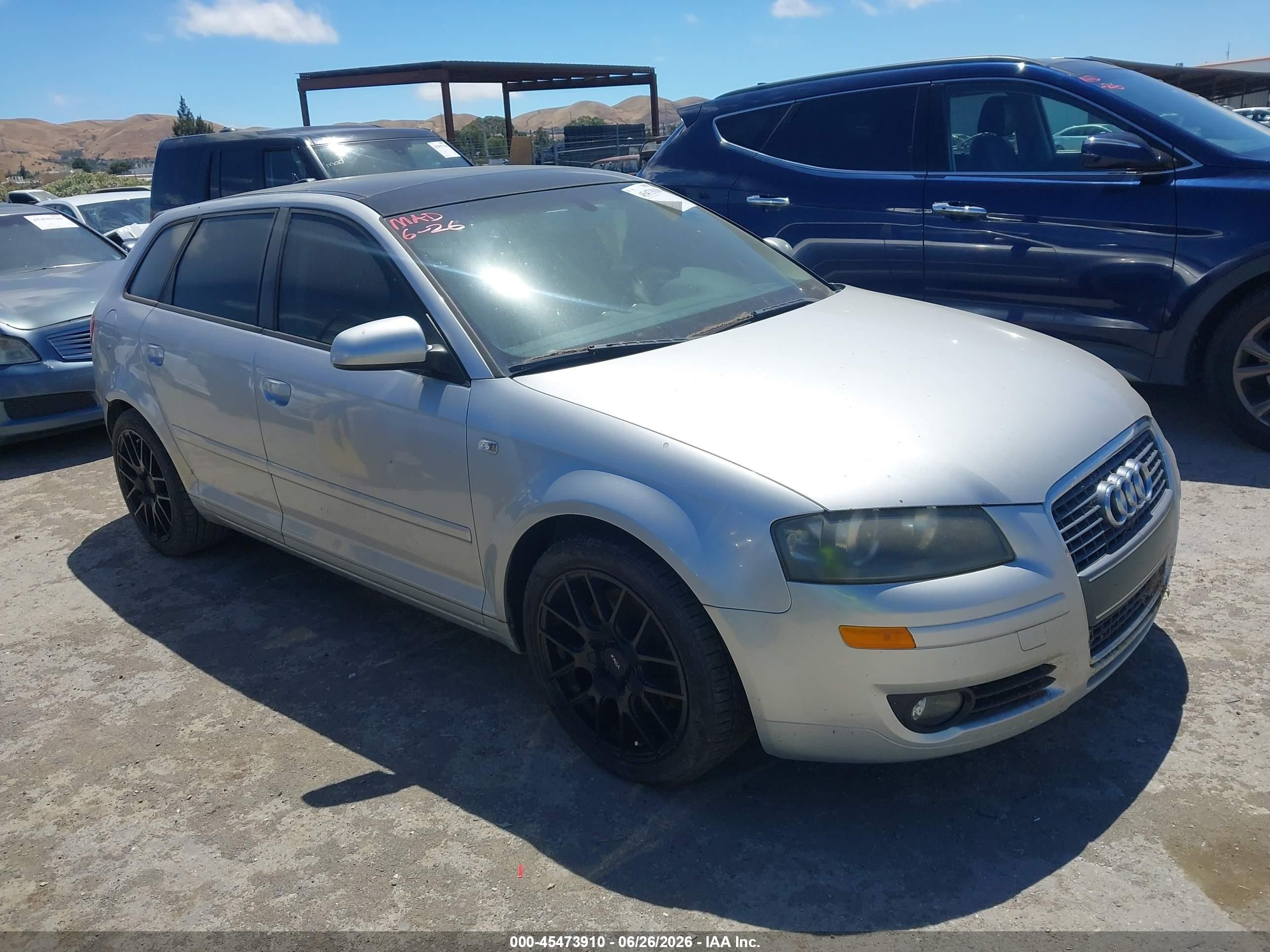 2006 Audi A3 2.0t Gray vin: WAUMF78P96A006230