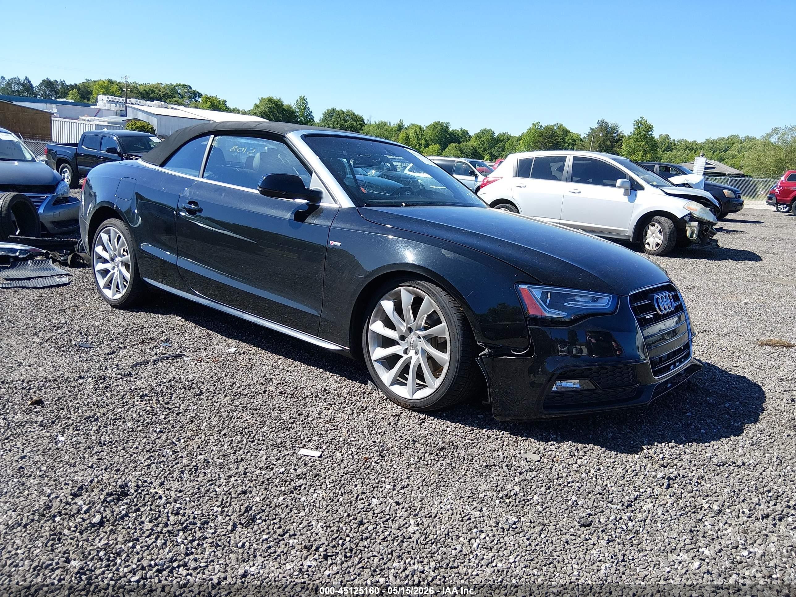 2015 Audi A5 2.0t Premium Black vin: WAUMFAFH1FN007163