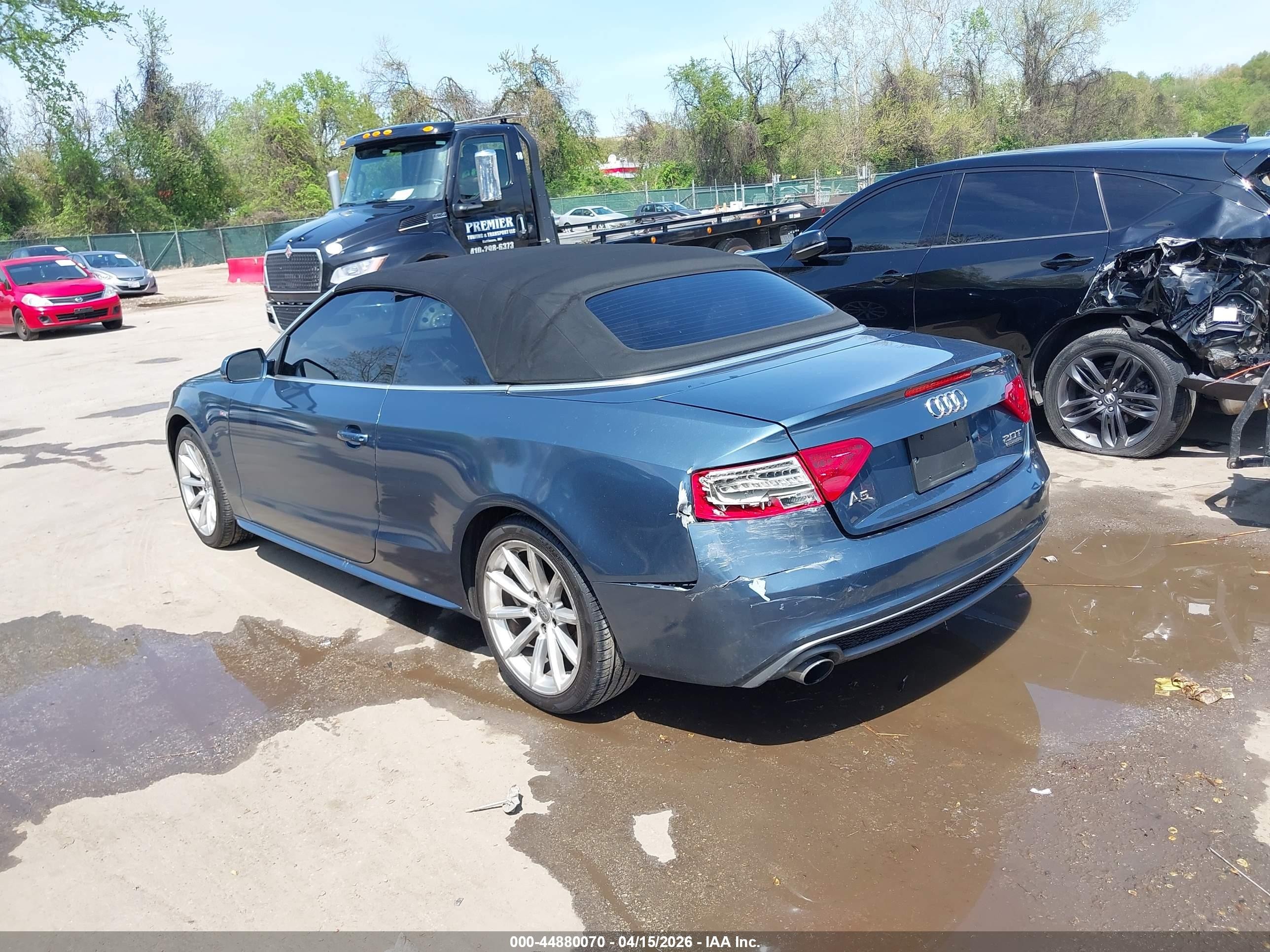 2015 Audi A5 2.0t Premium Light Blue vin: WAUMFAFH2FN005244